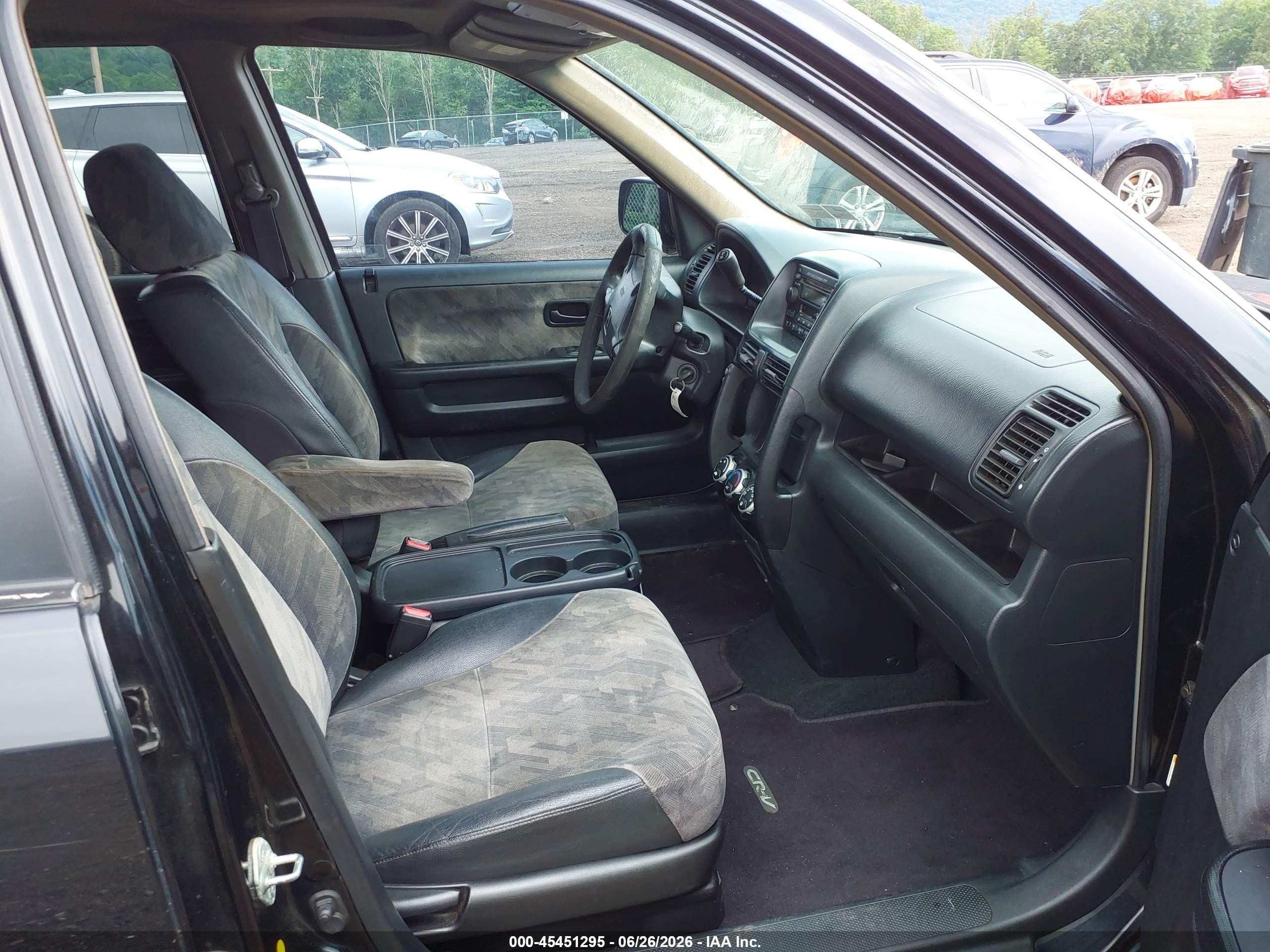 2004 Honda Cr-v Ex Black vin: SHSRD78814U201338