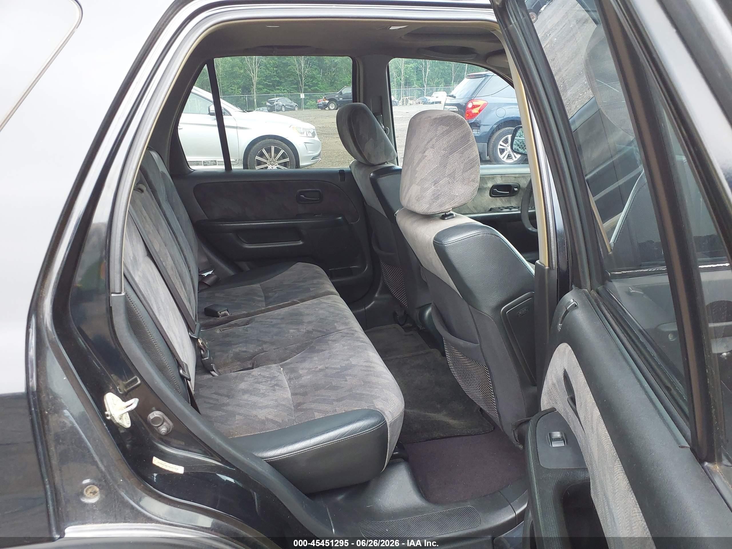 2004 Honda Cr-v Ex Black vin: SHSRD78814U201338
