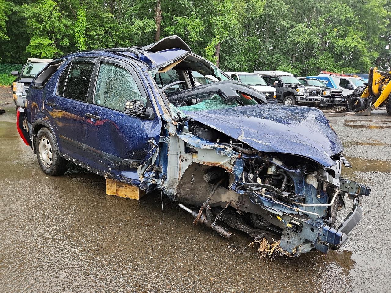 2004 Honda Cr-v Ex Blue vin: SHSRD78814U208919