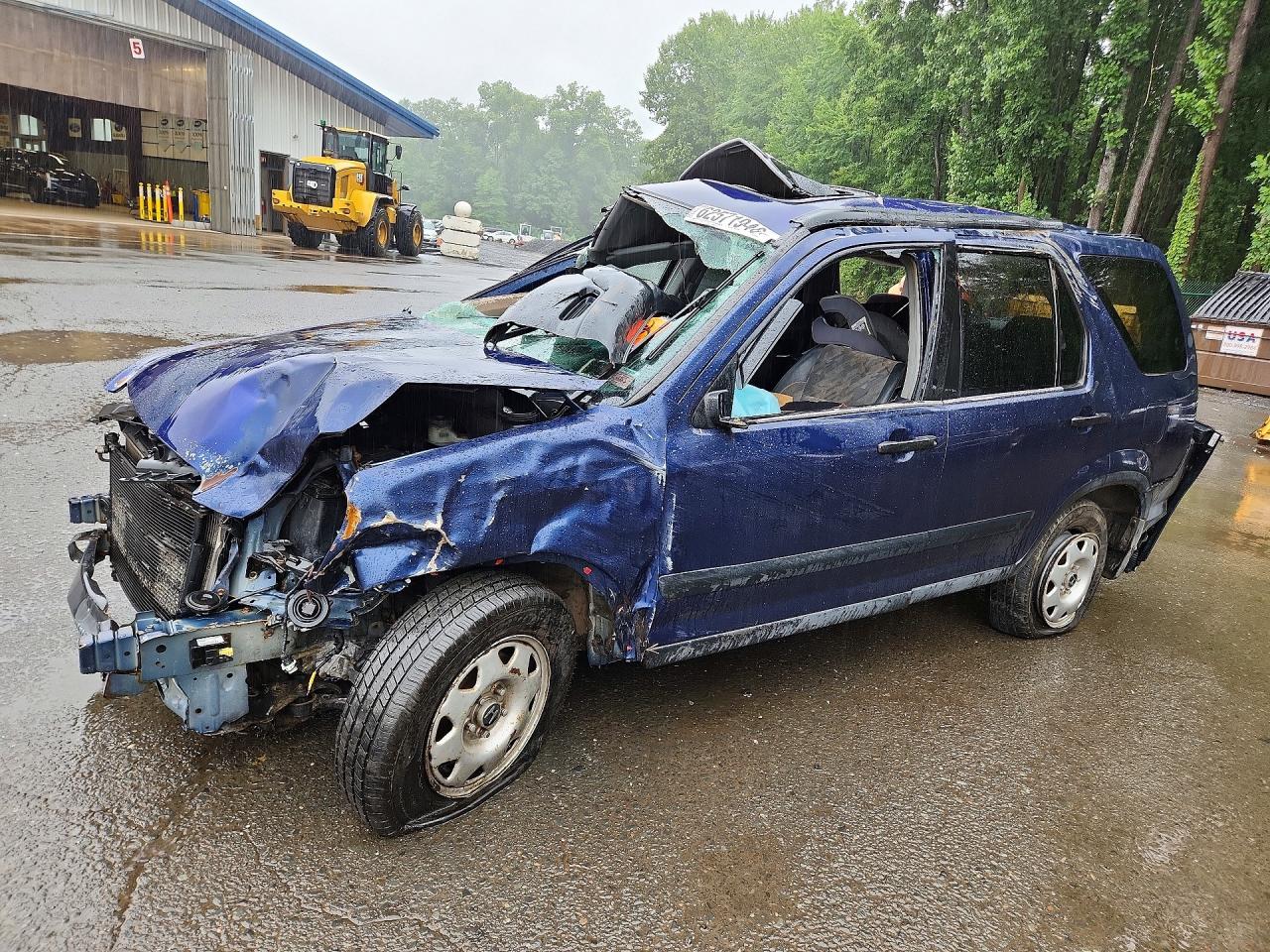 2004 Honda Cr-v Ex Blue vin: SHSRD78814U208919