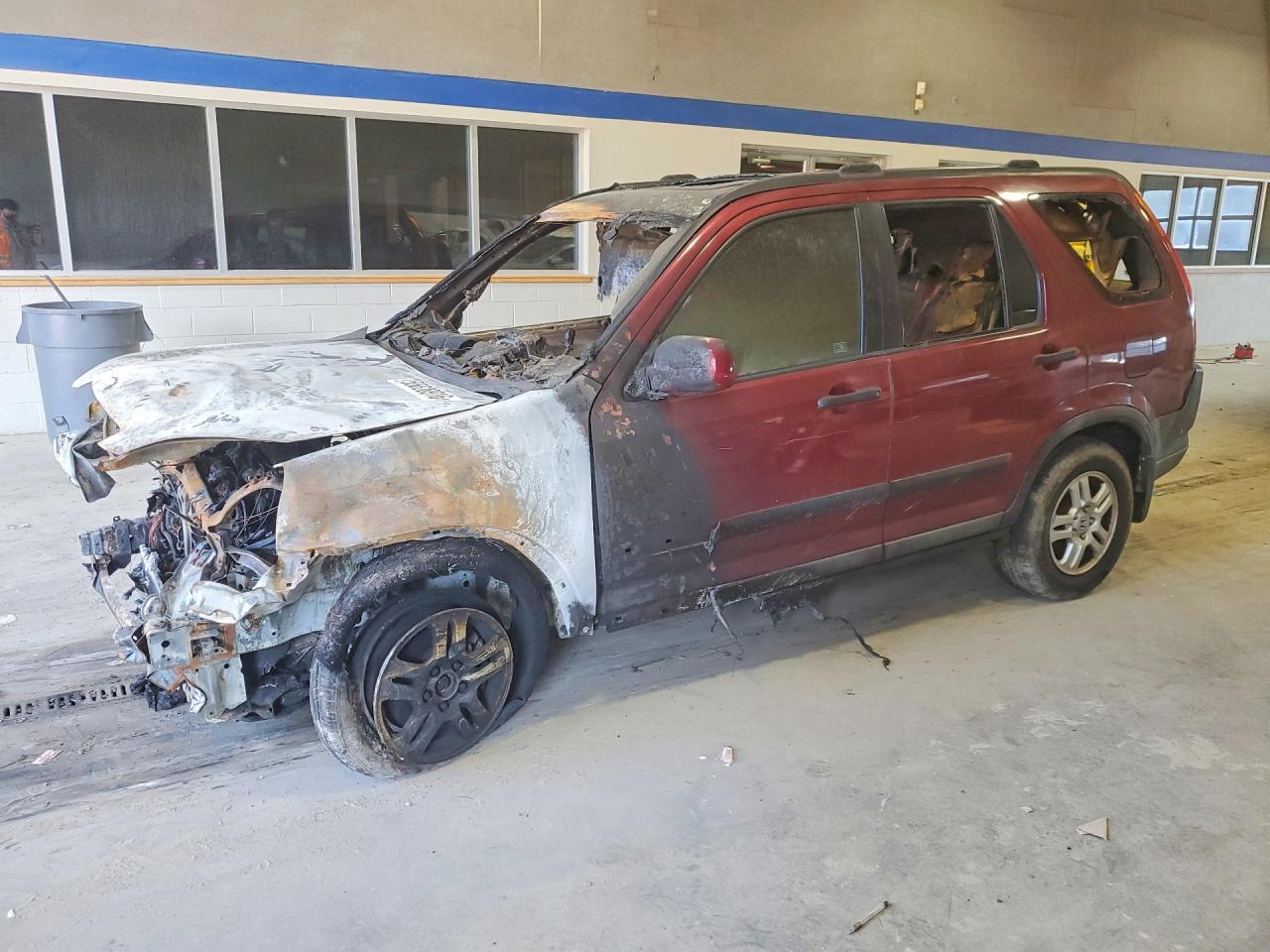 2004 Honda Cr-v Ex Burgundy vin: SHSRD78814U213988