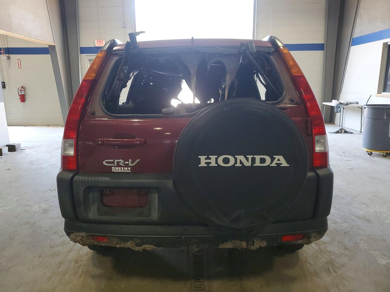 2004 Honda Cr-v Ex Burgundy vin: SHSRD78814U213988