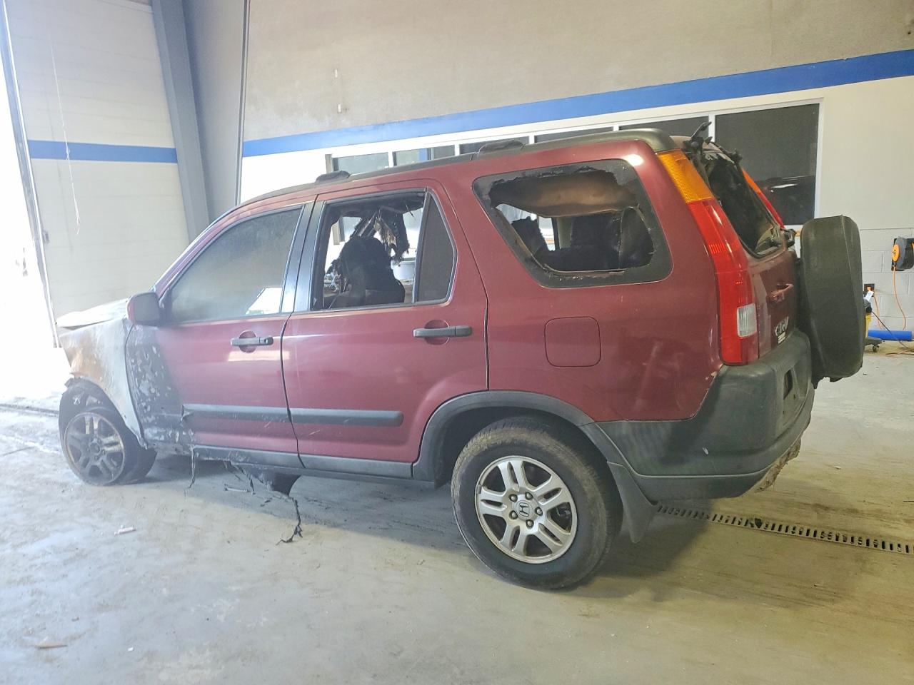 2004 Honda Cr-v Ex Burgundy vin: SHSRD78814U213988