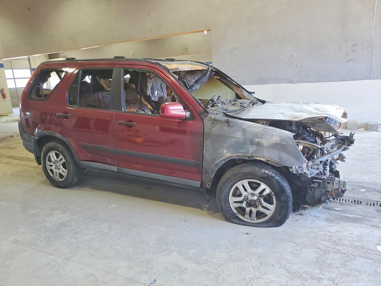 2004 Honda Cr-v Ex Burgundy vin: SHSRD78814U213988
