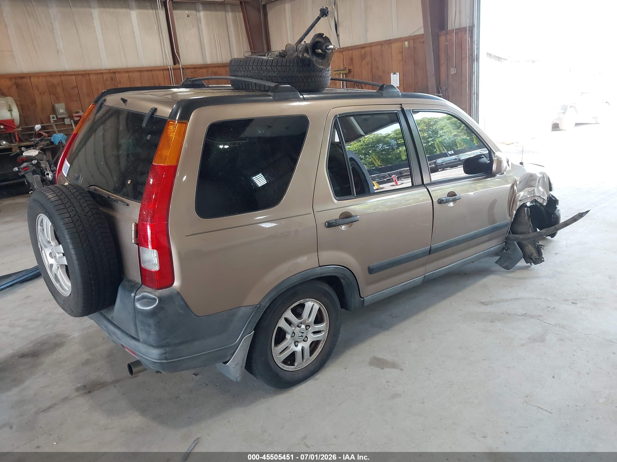 2004 Honda Cr-v Ex Brown vin: SHSRD78814U226210
