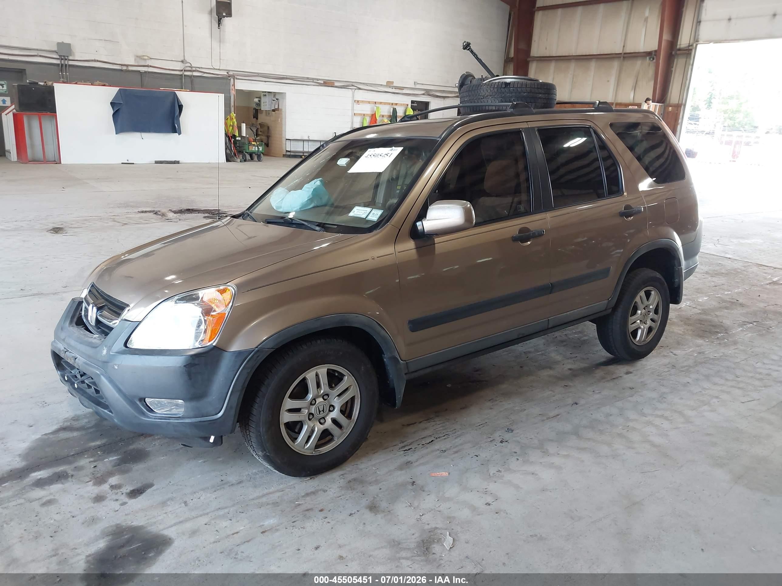 2004 Honda Cr-v Ex Brown vin: SHSRD78814U226210