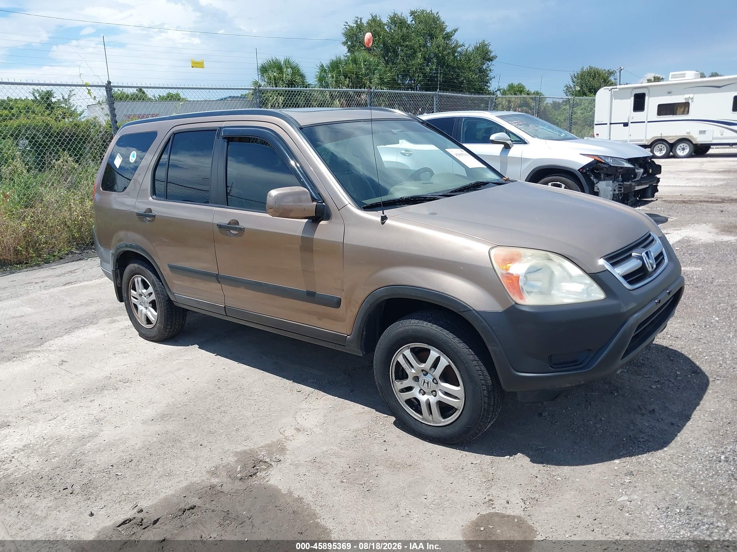2004 Honda Cr-v Ex Gold vin: SHSRD78814U228538