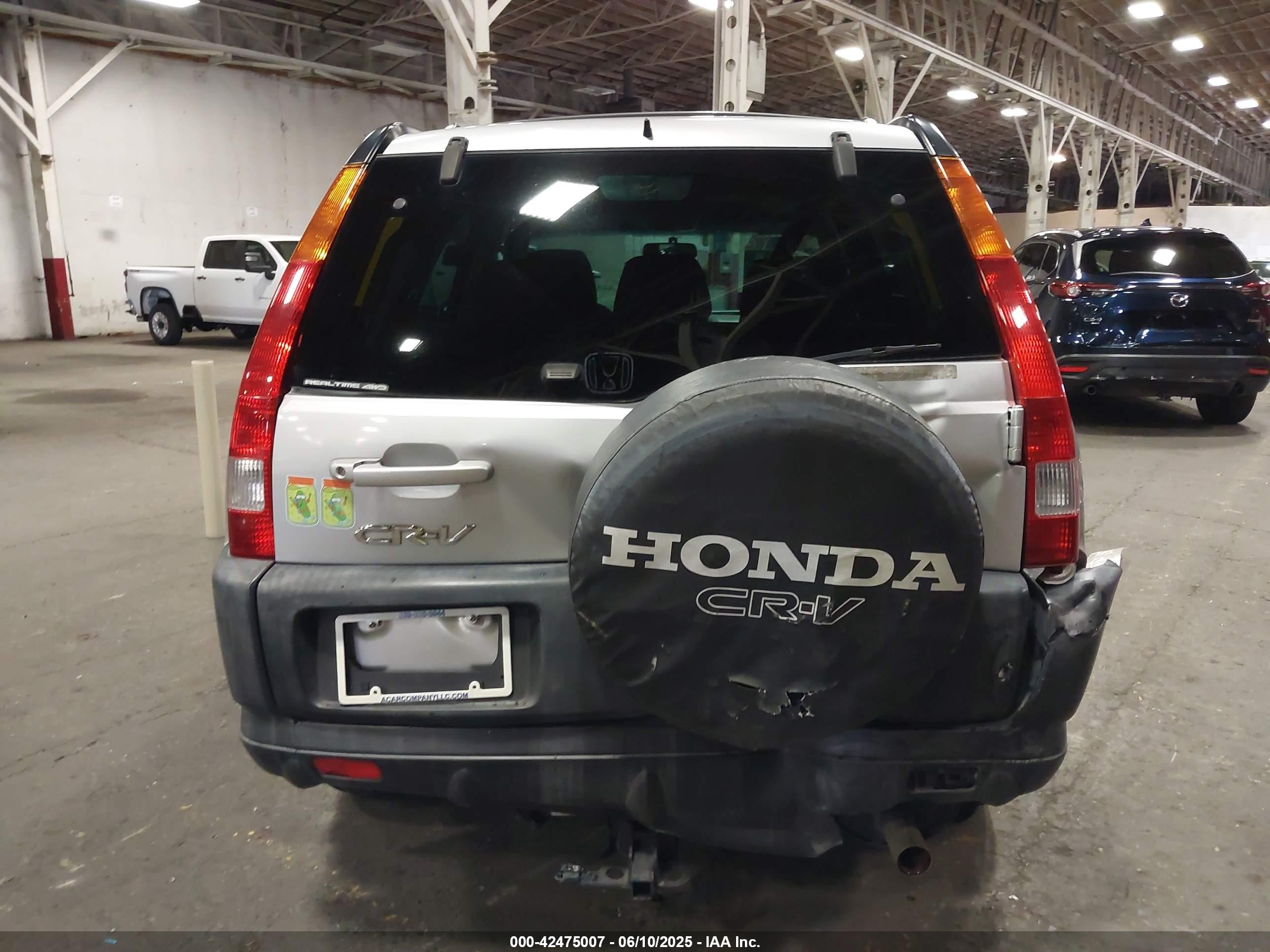 2004 Honda Cr-v Ex Silver vin: SHSRD78814U235649