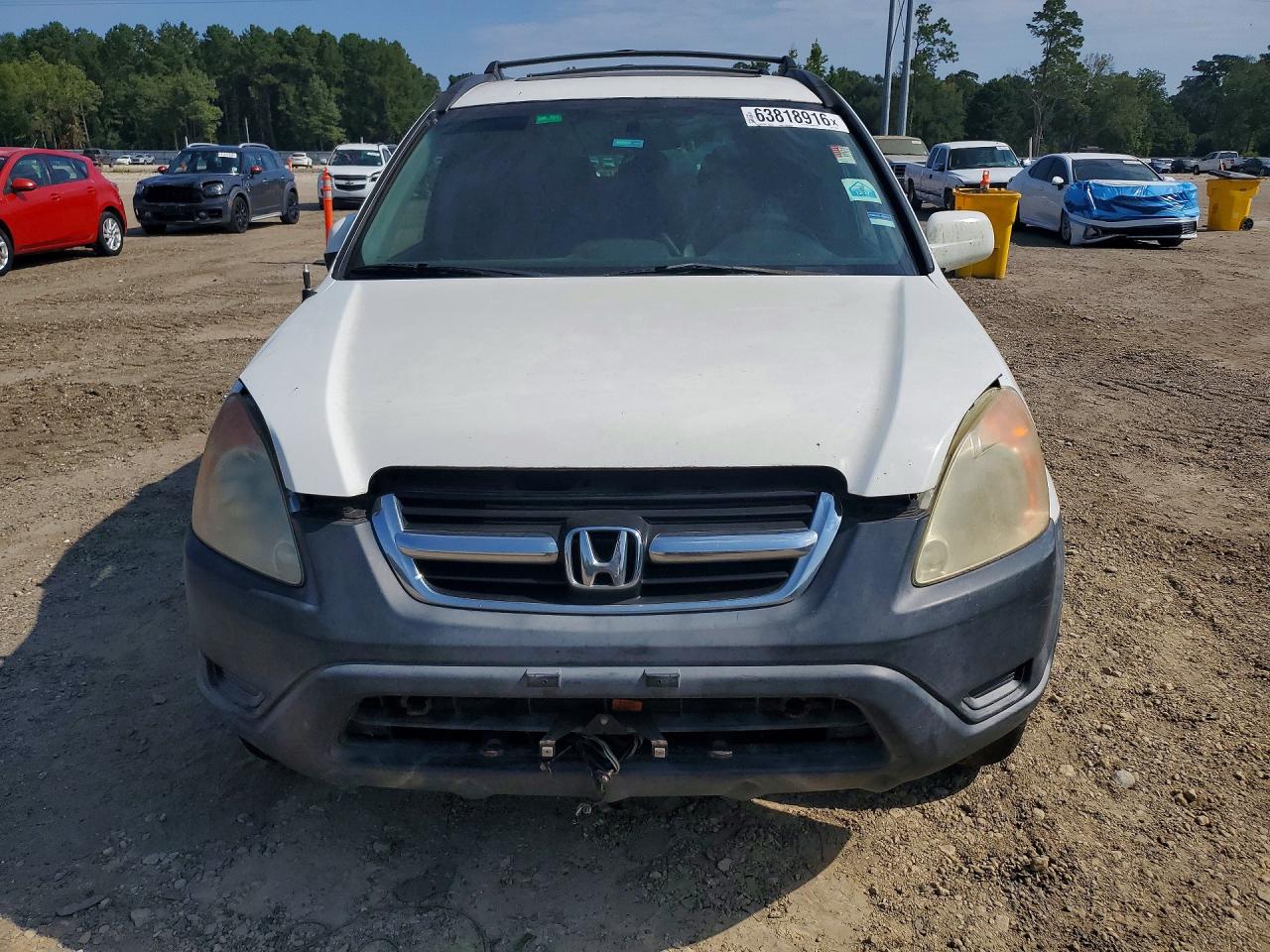 2004 Honda Cr-v Ex White vin: SHSRD78814U236235