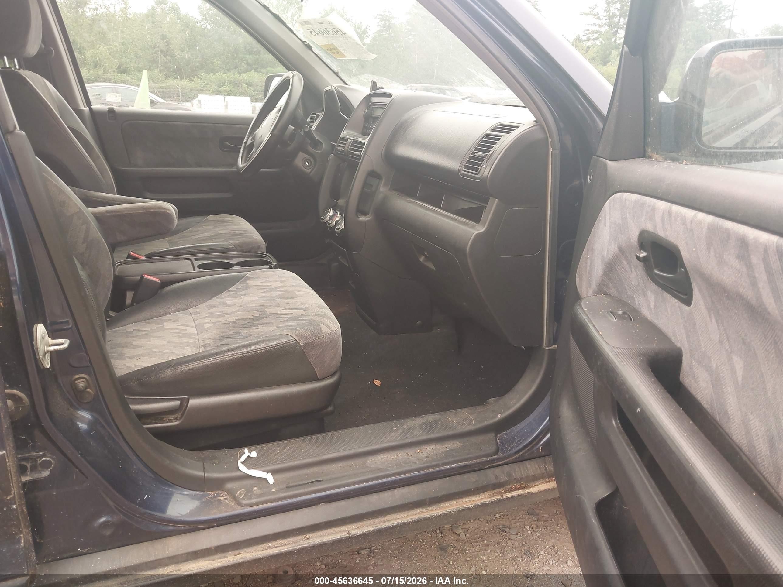 2004 Honda Cr-v Ex Blue vin: SHSRD78814U244237