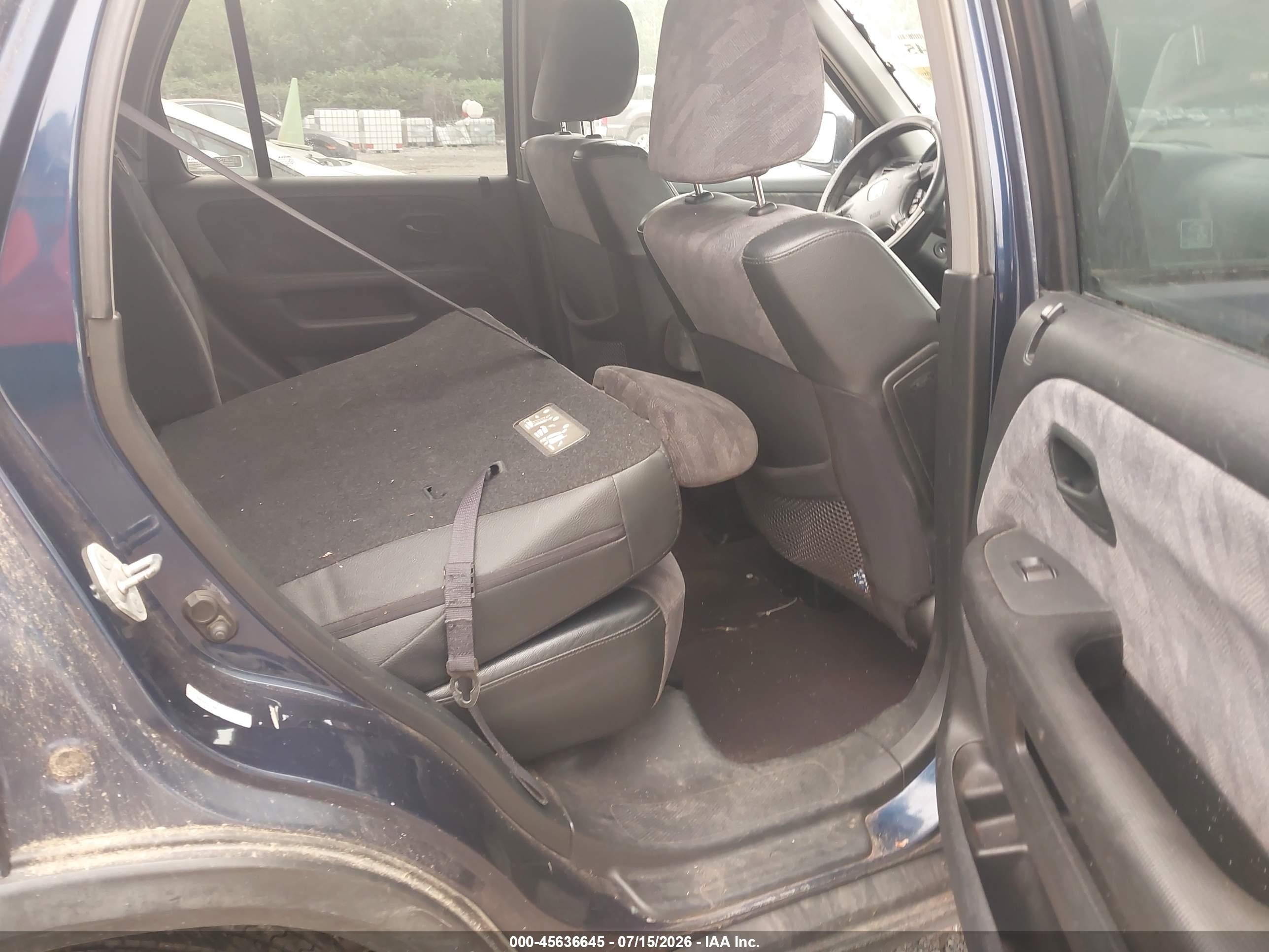 2004 Honda Cr-v Ex Blue vin: SHSRD78814U244237