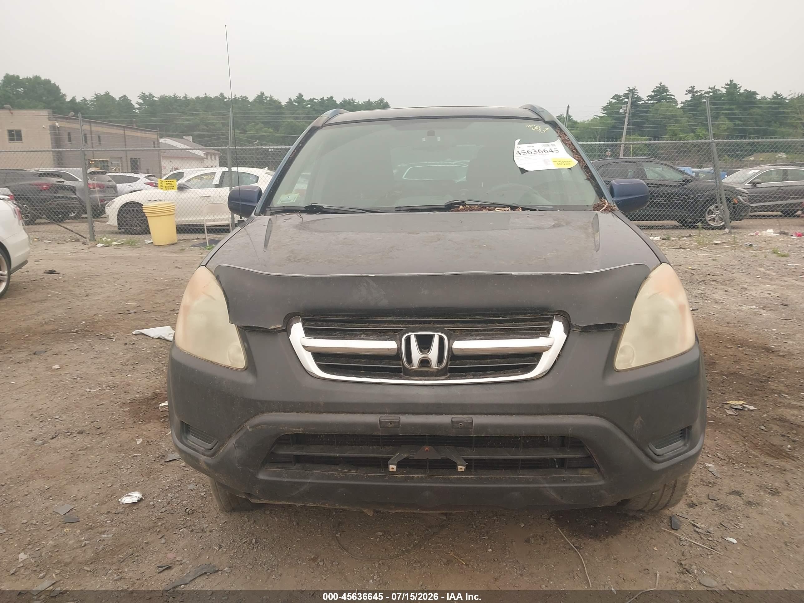 2004 Honda Cr-v Ex Blue vin: SHSRD78814U244237