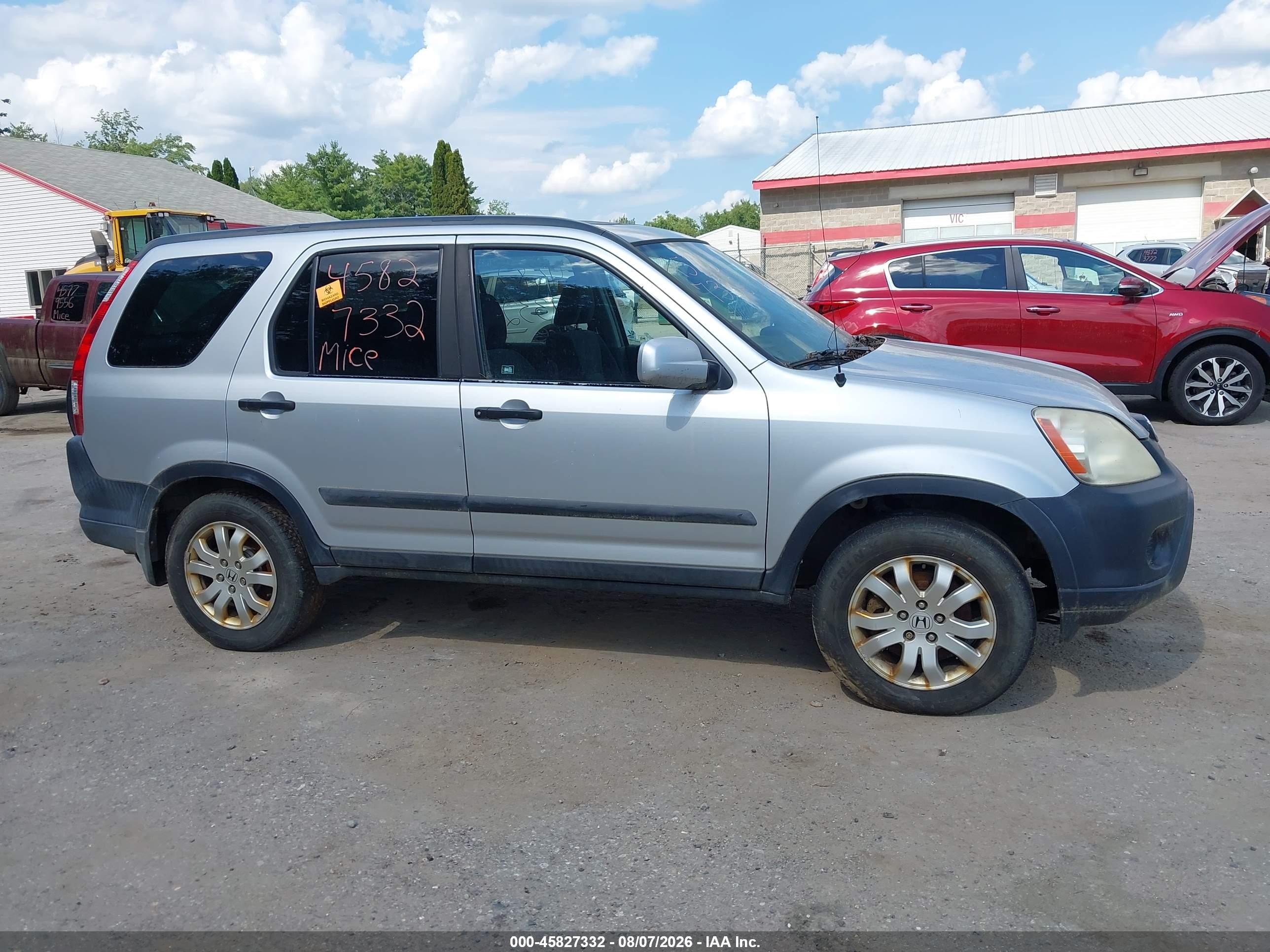 2005 Honda Cr-v Ex Silver vin: SHSRD78815U341732