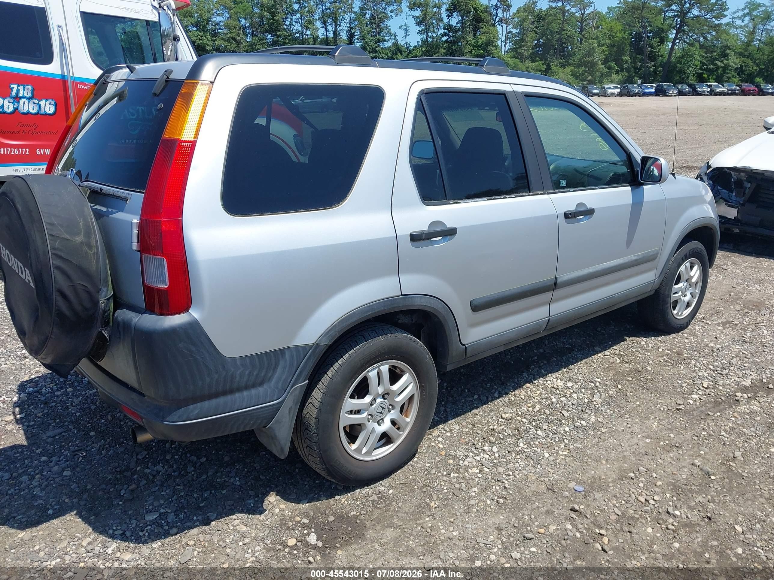 2003 Honda Cr-v Ex Silver vin: SHSRD78823U115342