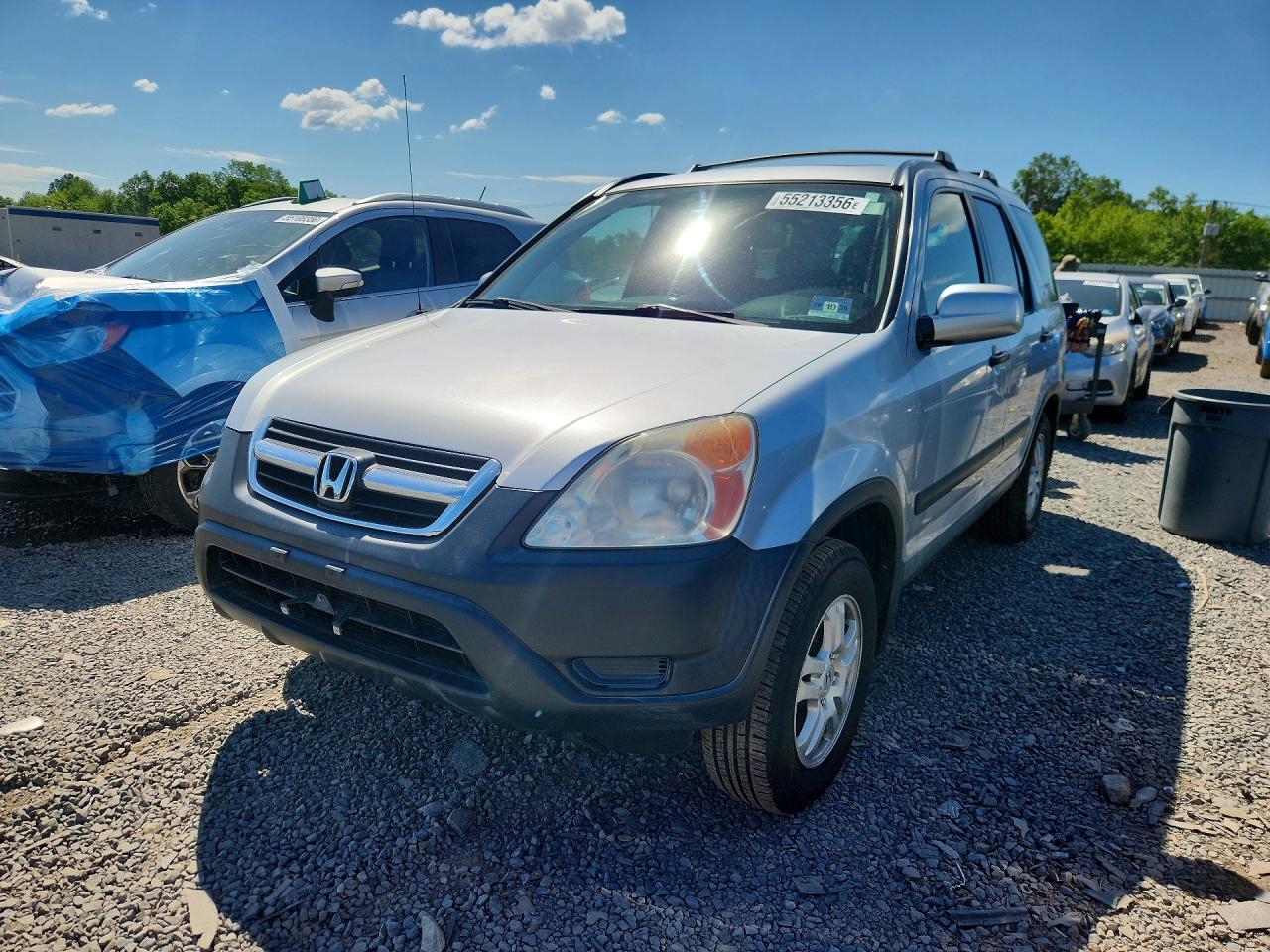 2003 Honda Cr-v Ex Silver vin: SHSRD78823U141598