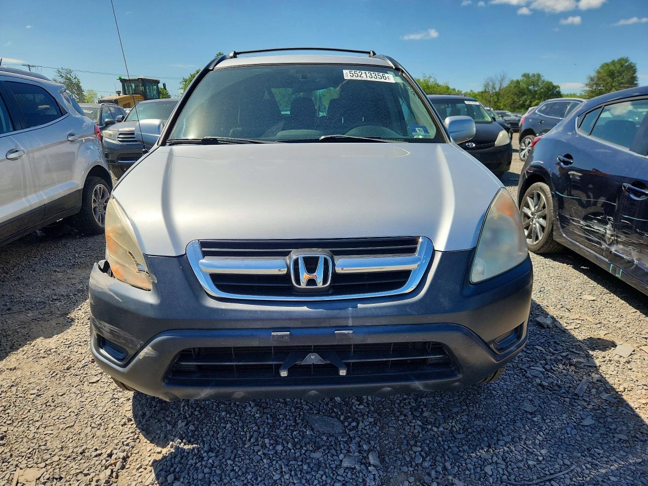 2003 Honda Cr-v Ex Silver vin: SHSRD78823U141598