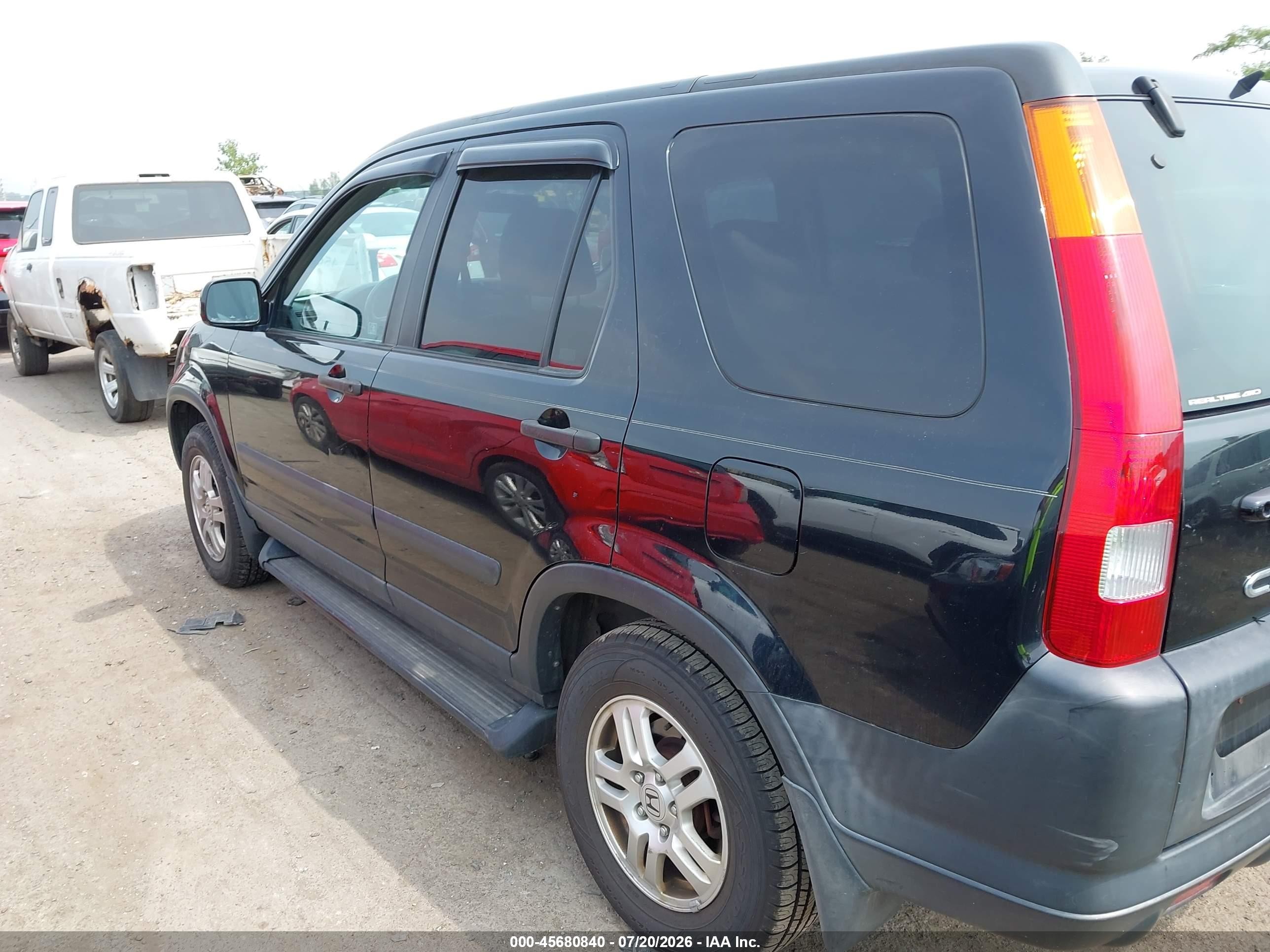 2003 Honda Cr-v Ex Black vin: SHSRD78823U155372