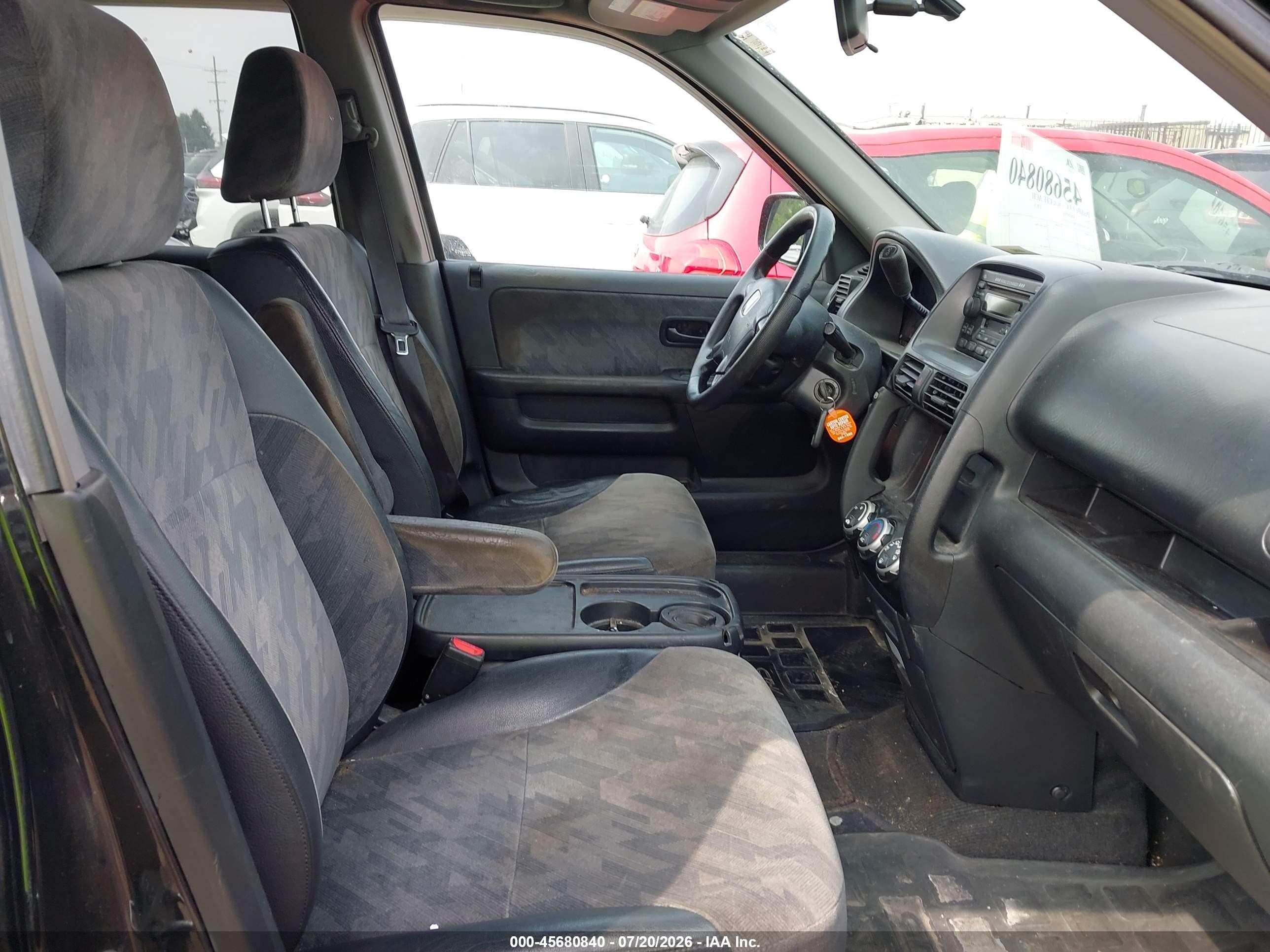 2003 Honda Cr-v Ex Black vin: SHSRD78823U155372