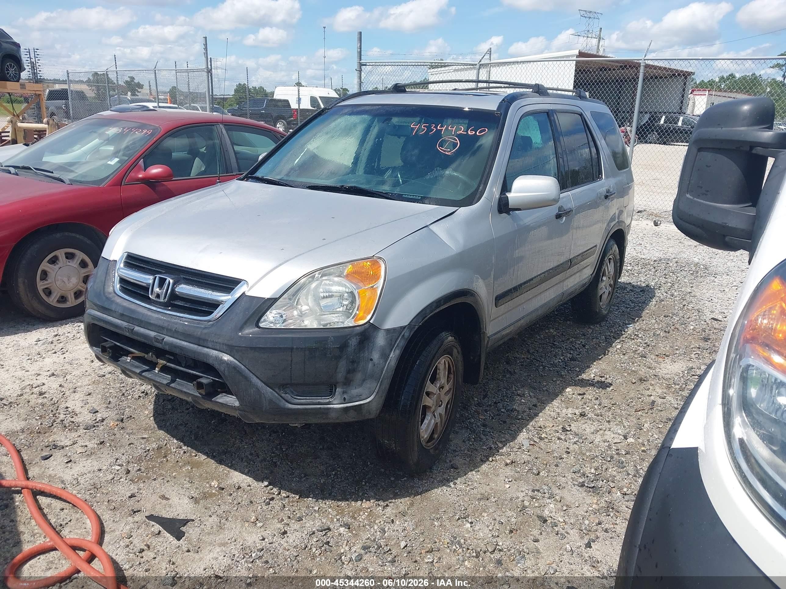 2004 Honda Cr-v Ex Silver vin: SHSRD78824U217256