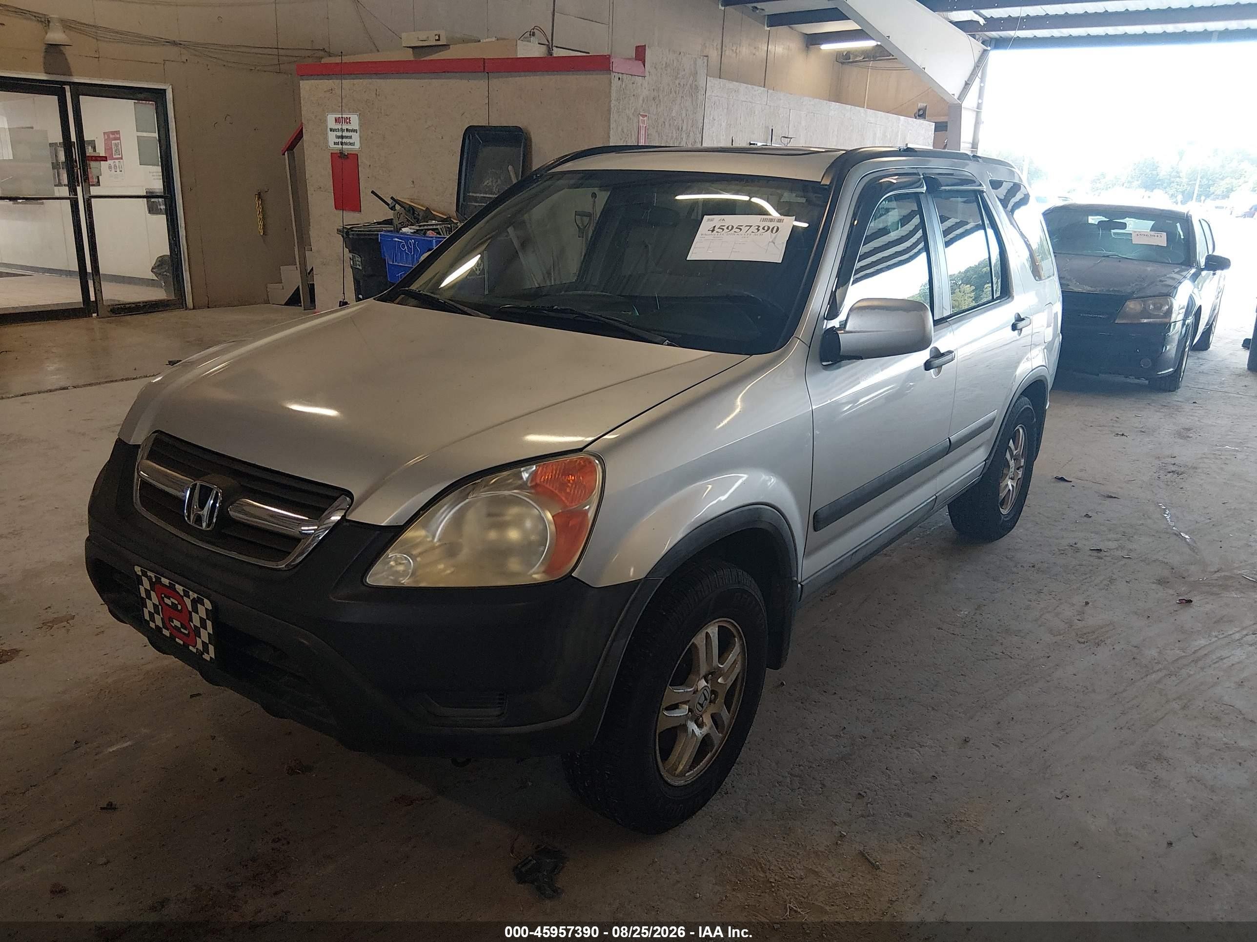 2004 Honda Cr-v Ex Silver vin: SHSRD78824U218469