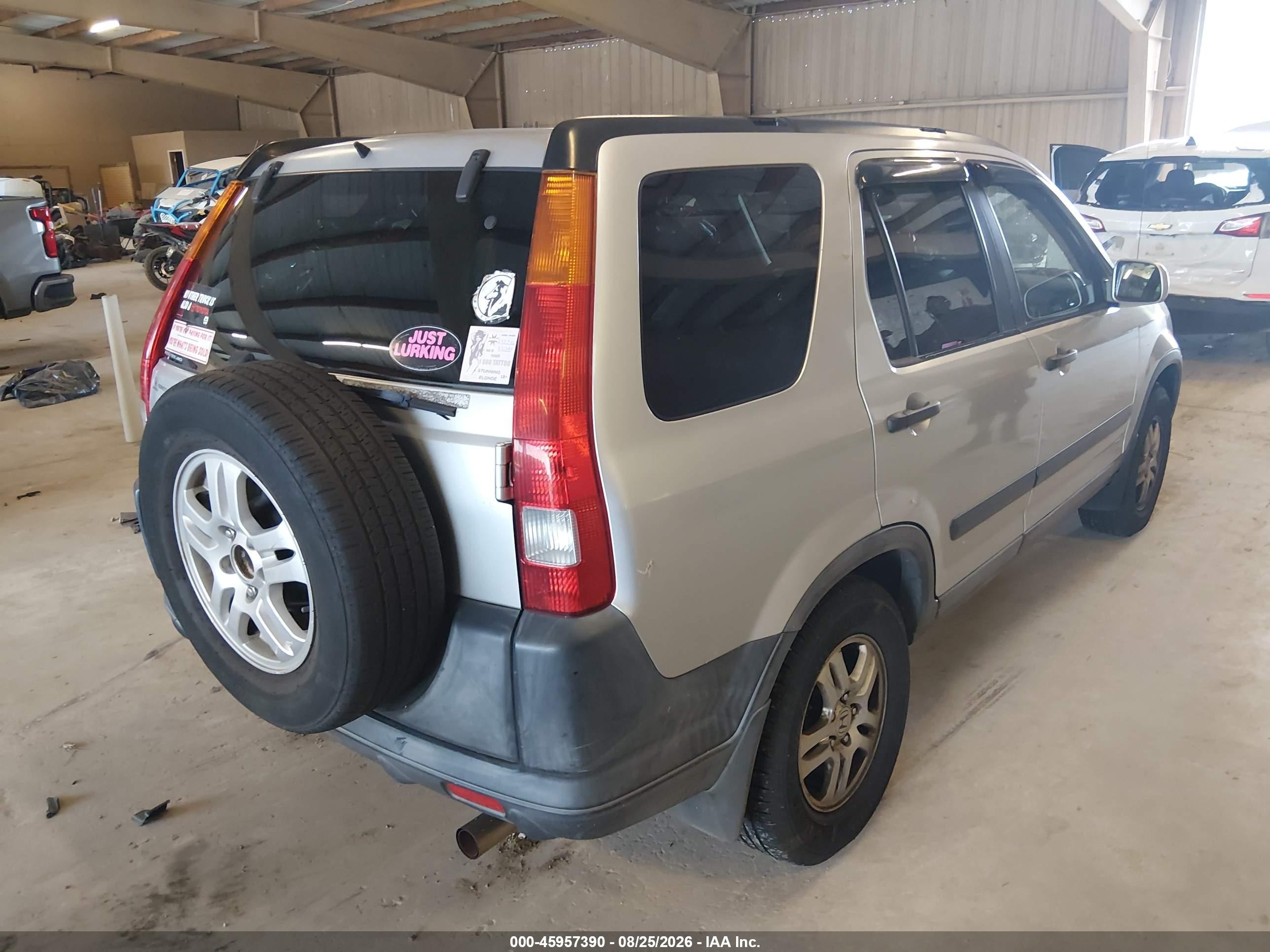 2004 Honda Cr-v Ex Silver vin: SHSRD78824U218469