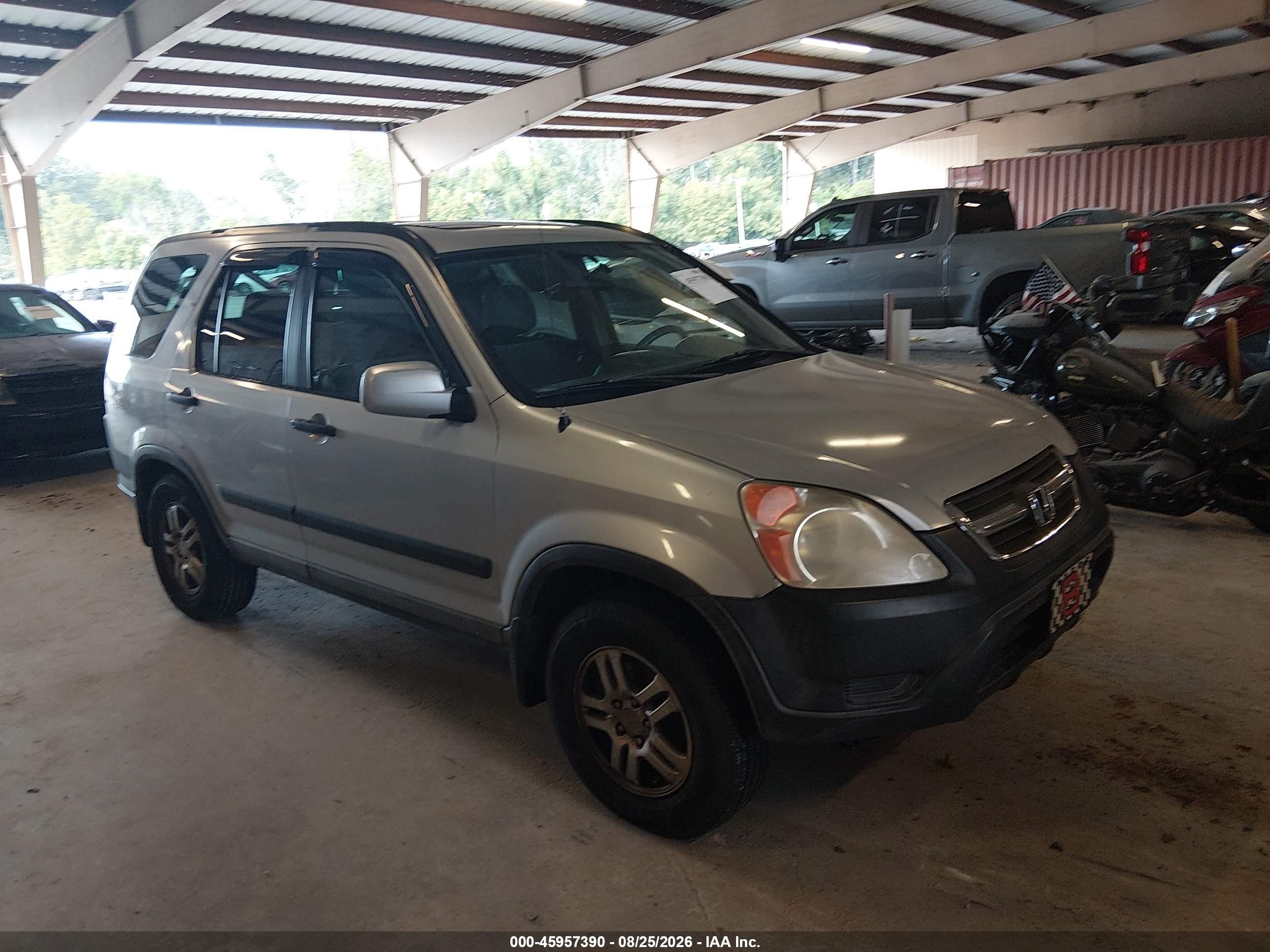 2004 Honda Cr-v Ex Silver vin: SHSRD78824U218469
