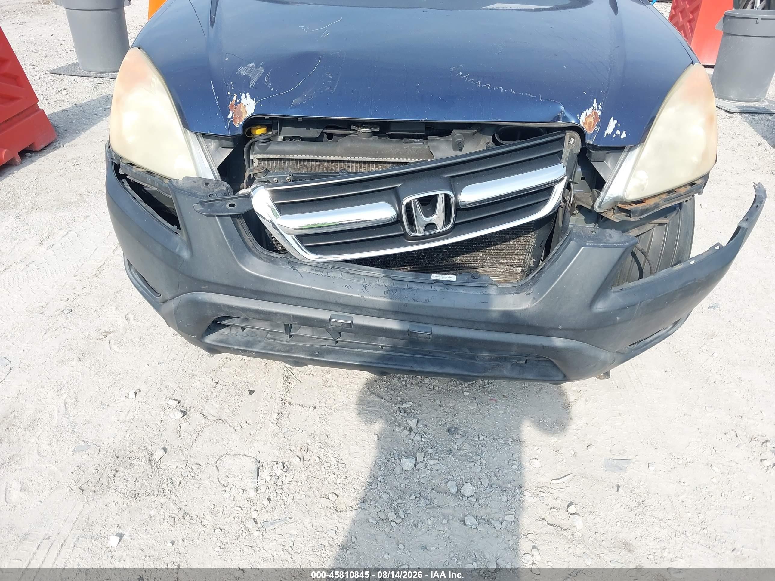 2004 Honda Cr-v Ex Blue vin: SHSRD78824U230069