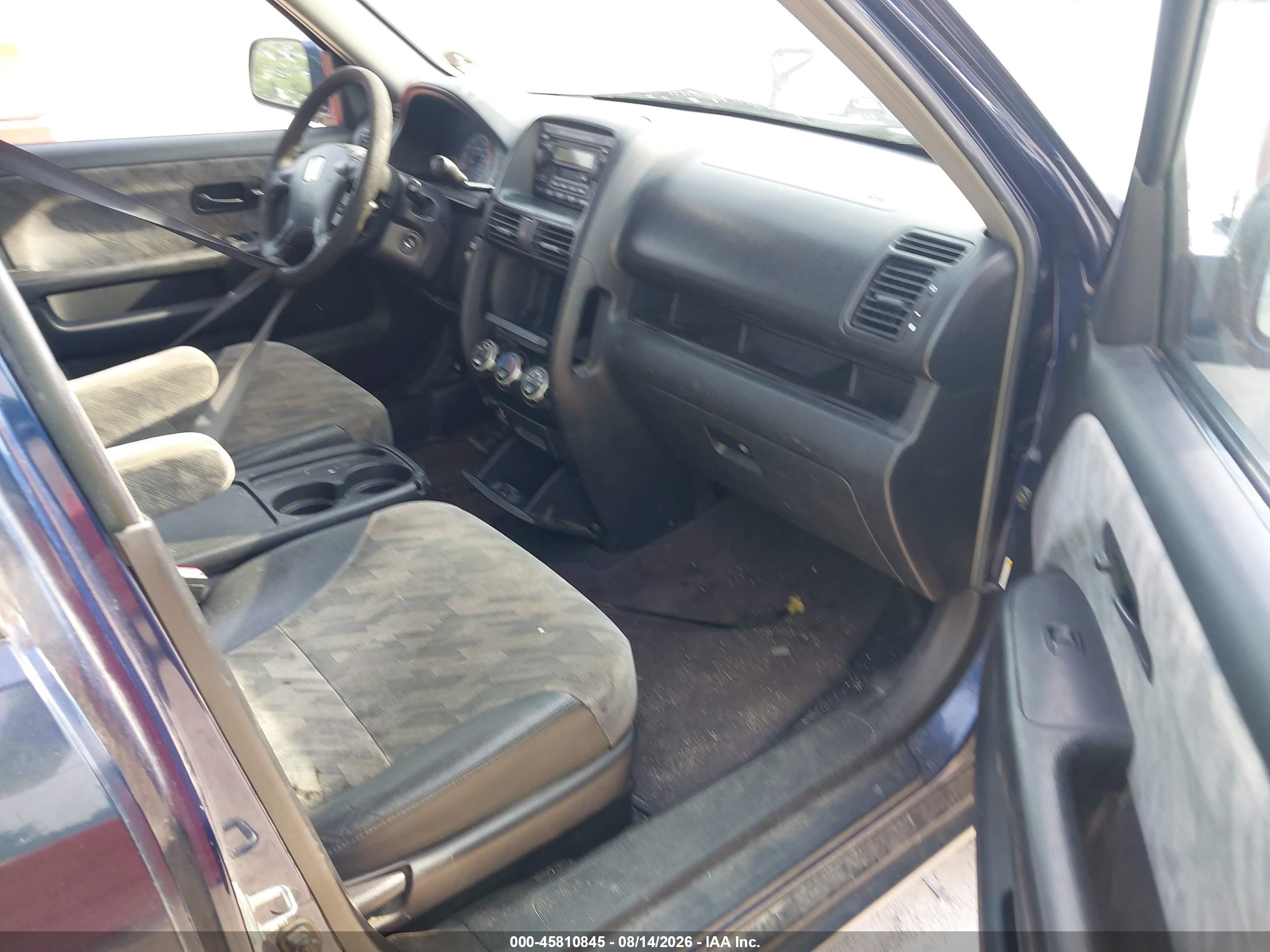 2004 Honda Cr-v Ex Blue vin: SHSRD78824U230069