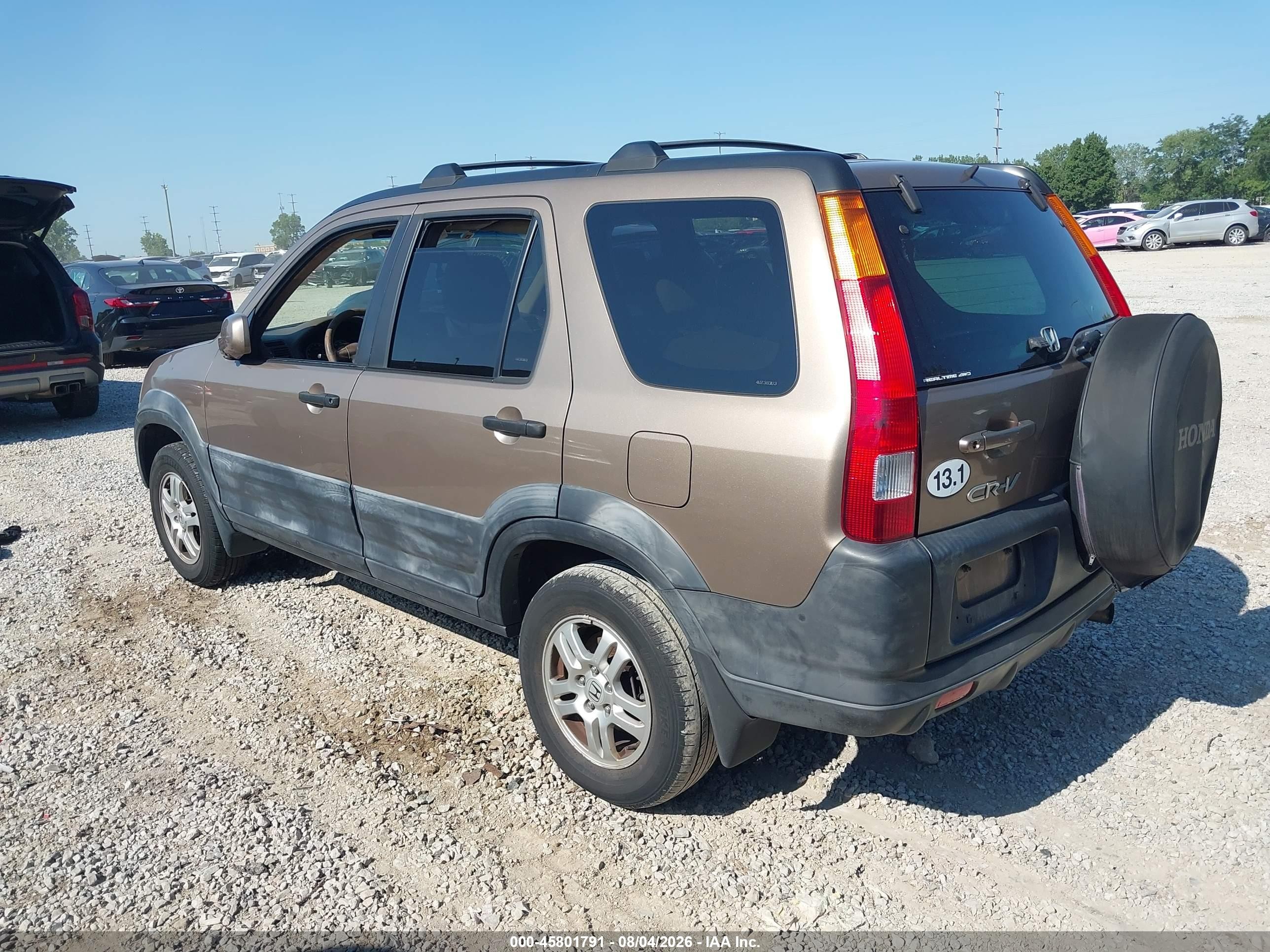 2004 Honda Cr-v Ex Gold vin: SHSRD78824U238303