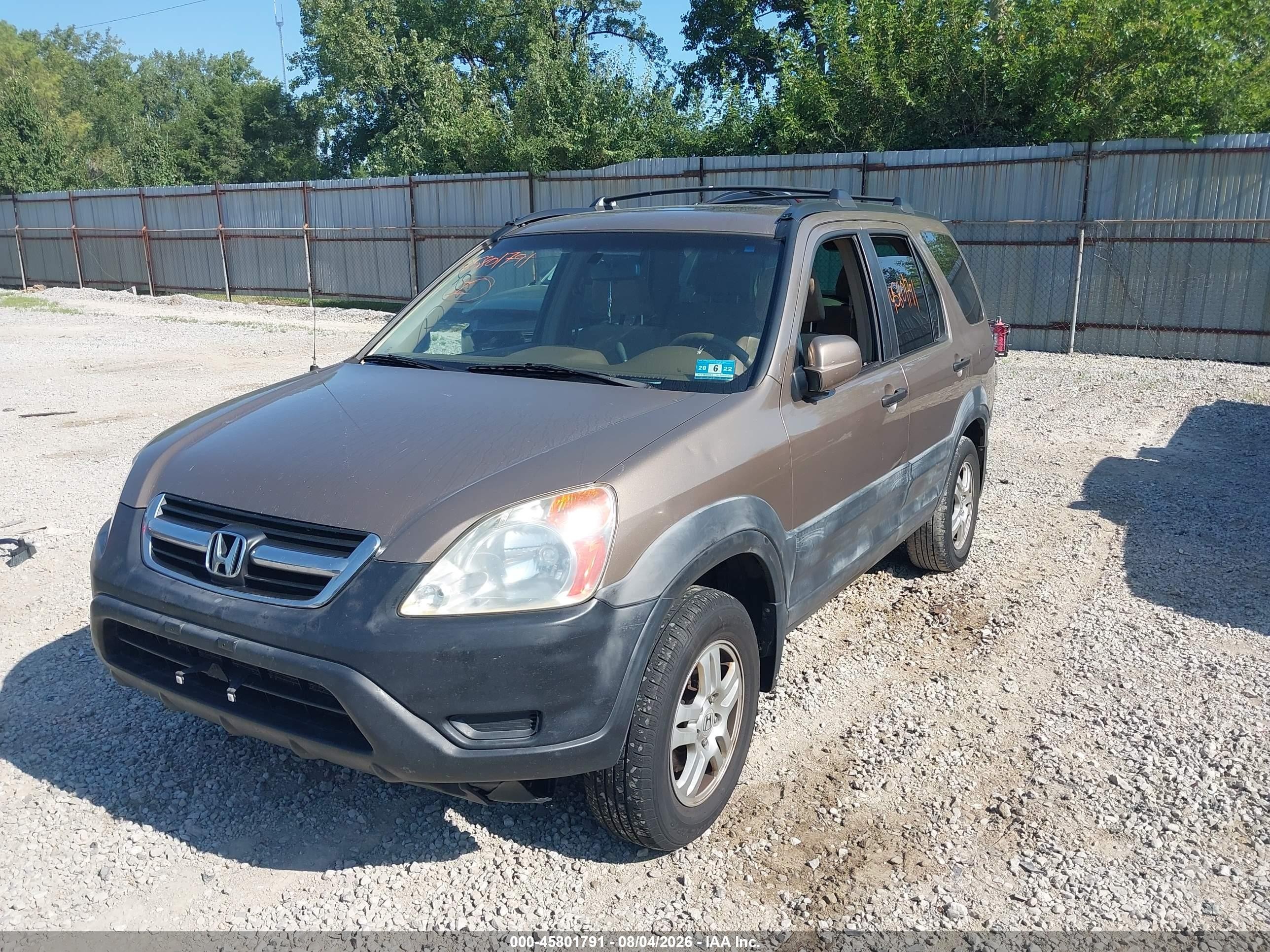 2004 Honda Cr-v Ex Gold vin: SHSRD78824U238303
