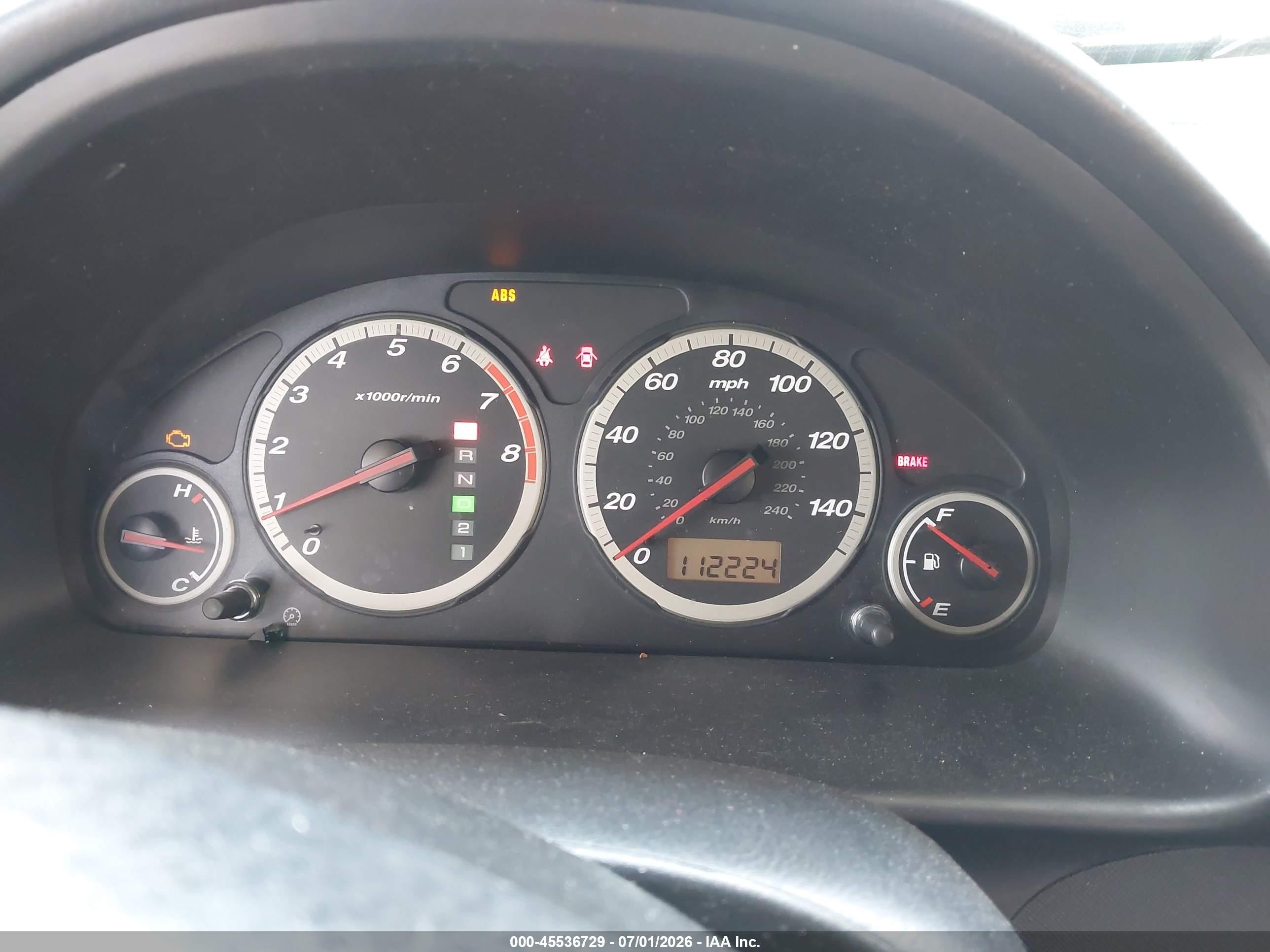 2004 Honda Cr-v Ex Blue vin: SHSRD78824U255523