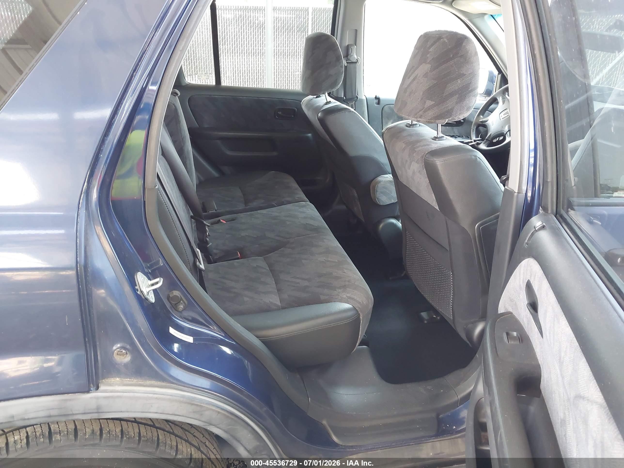 2004 Honda Cr-v Ex Blue vin: SHSRD78824U255523