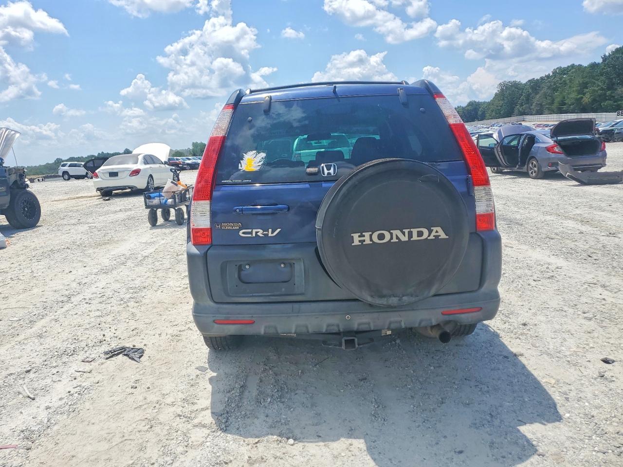 2005 Honda Cr-v Ex Синий vin: SHSRD78825U333901