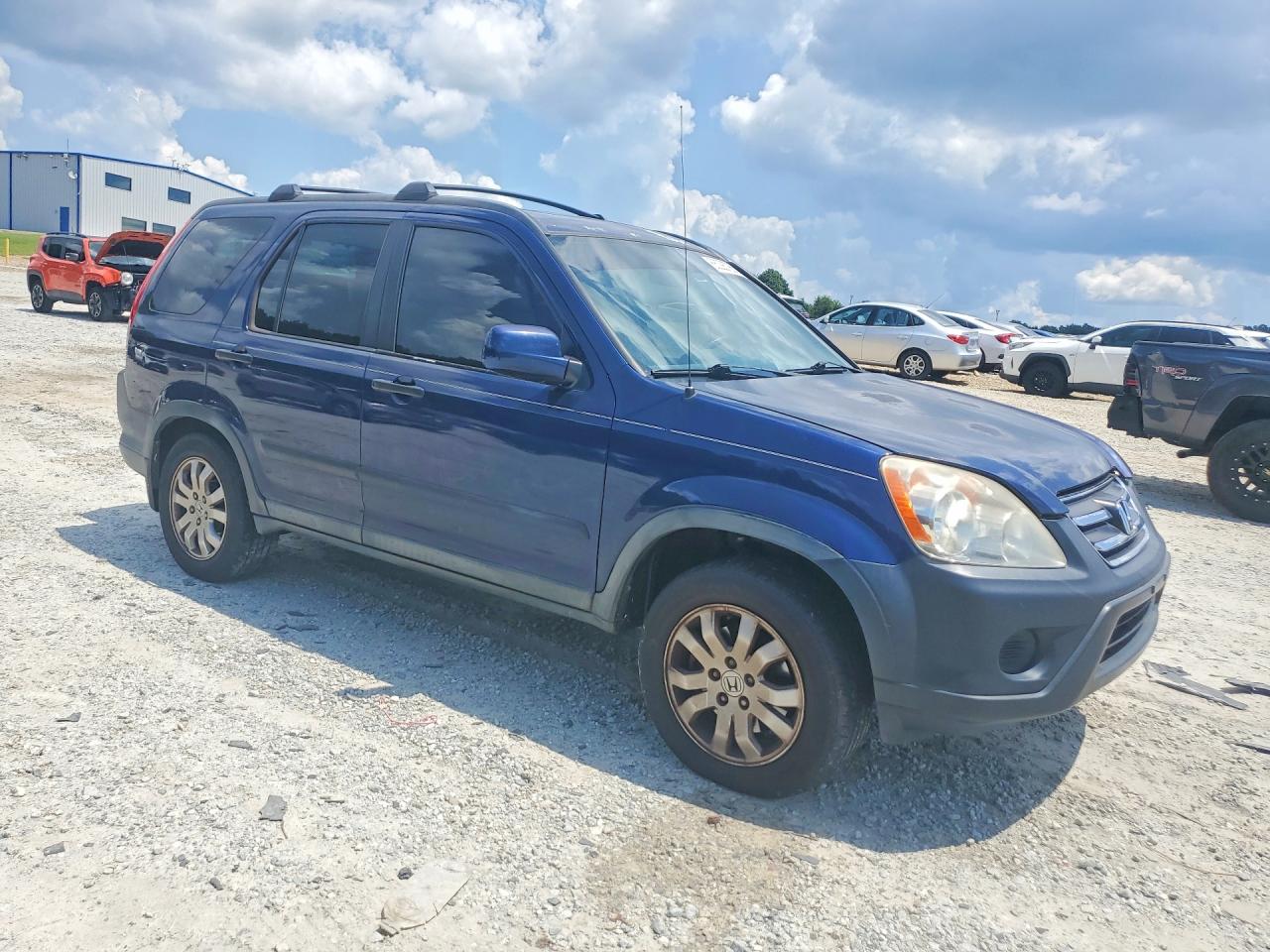 2005 Honda Cr-v Ex Синий vin: SHSRD78825U333901