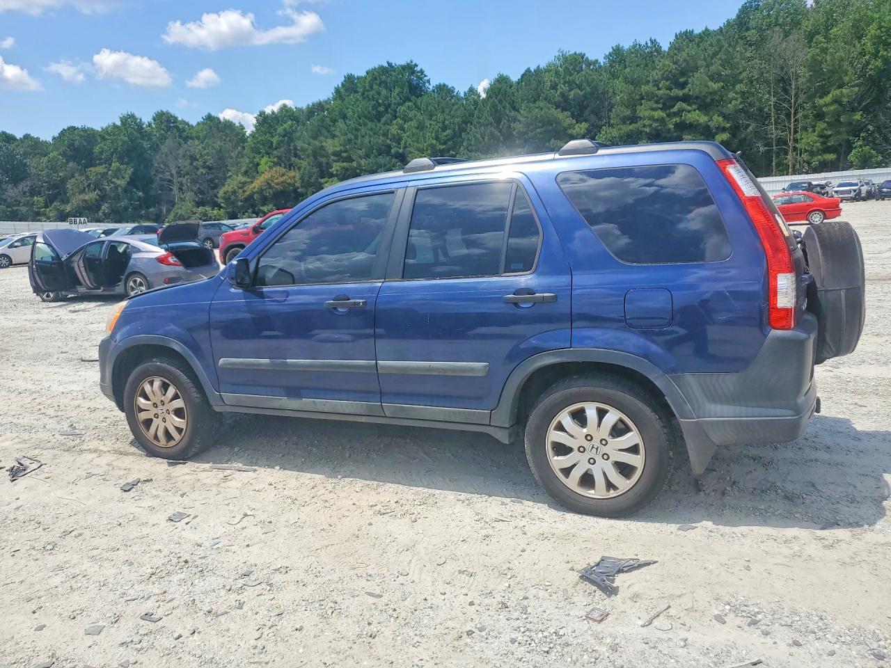 2005 Honda Cr-v Ex Синий vin: SHSRD78825U333901