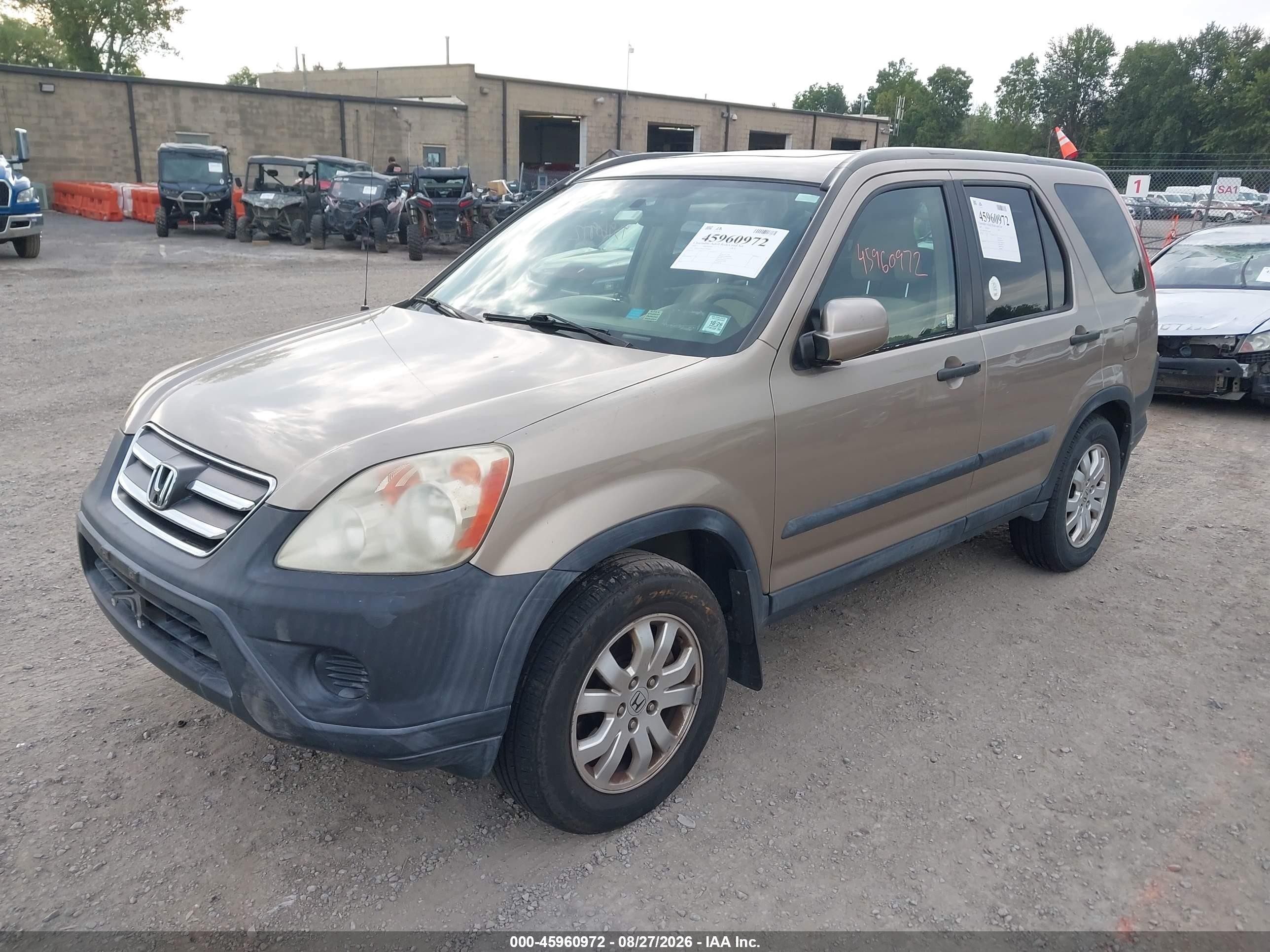 2005 Honda Cr-v Ex Gold vin: SHSRD78825U343604