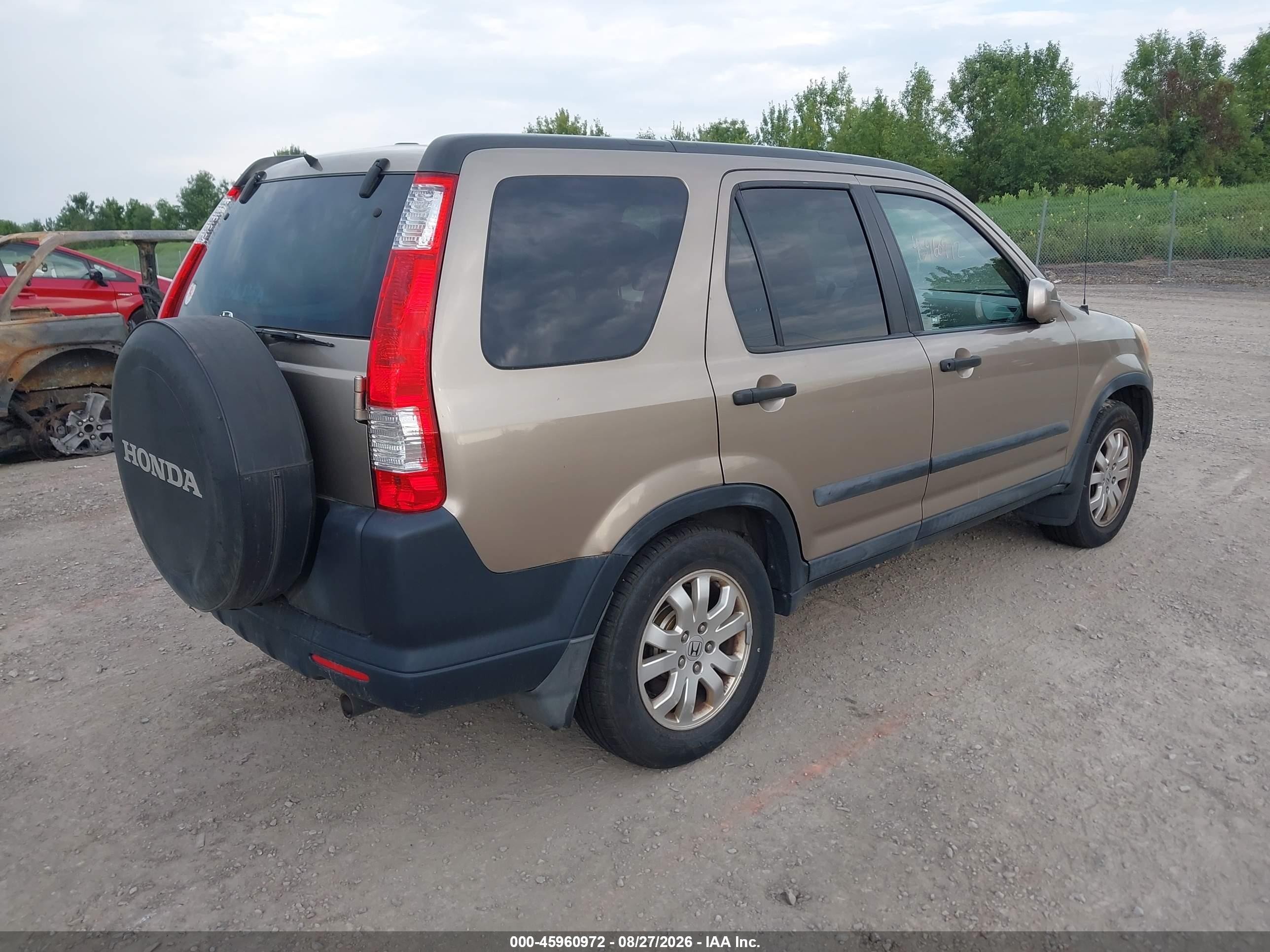 2005 Honda Cr-v Ex Gold vin: SHSRD78825U343604