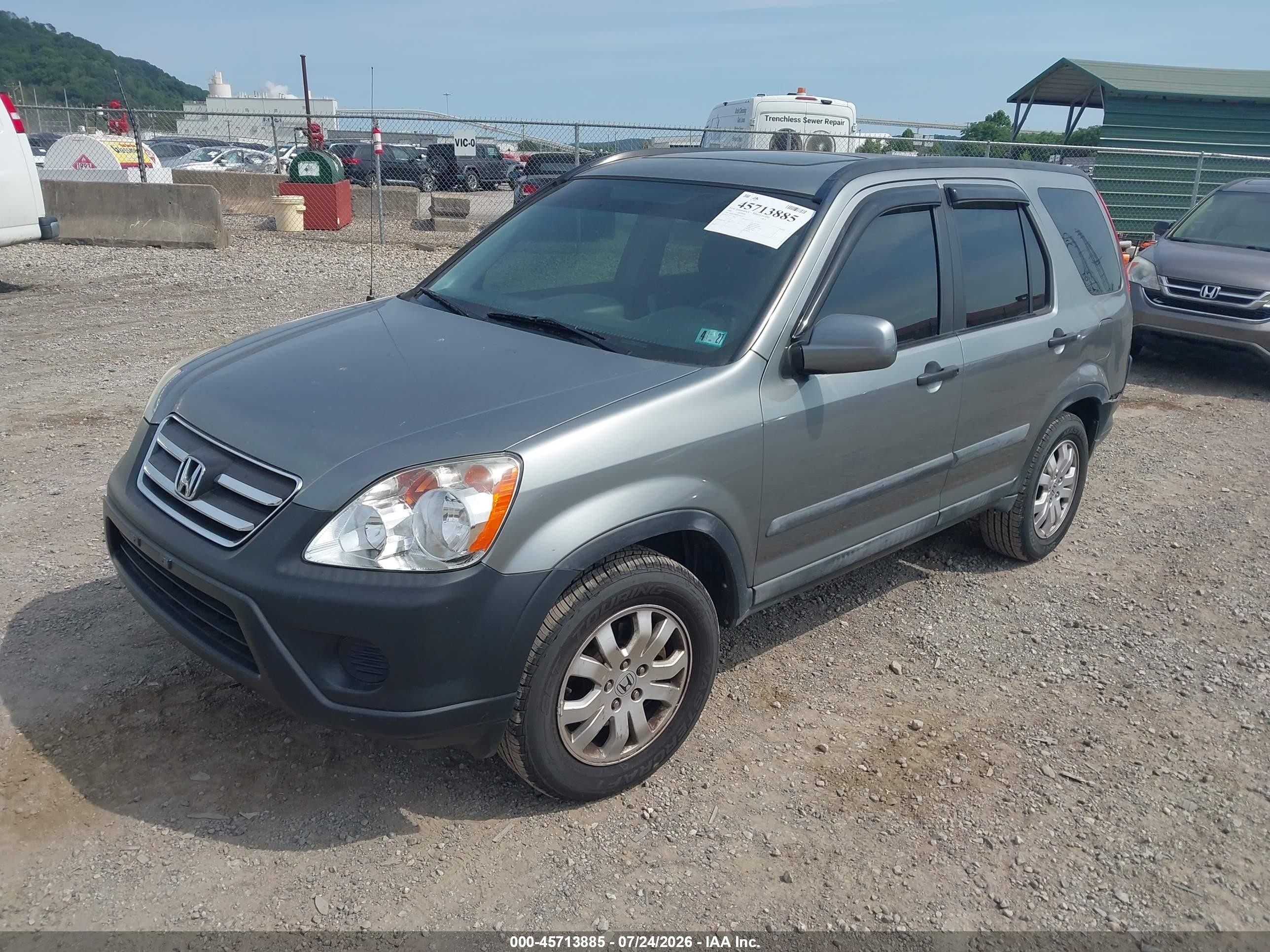 2006 Honda Cr-v Ex Silver vin: SHSRD78826U401017
