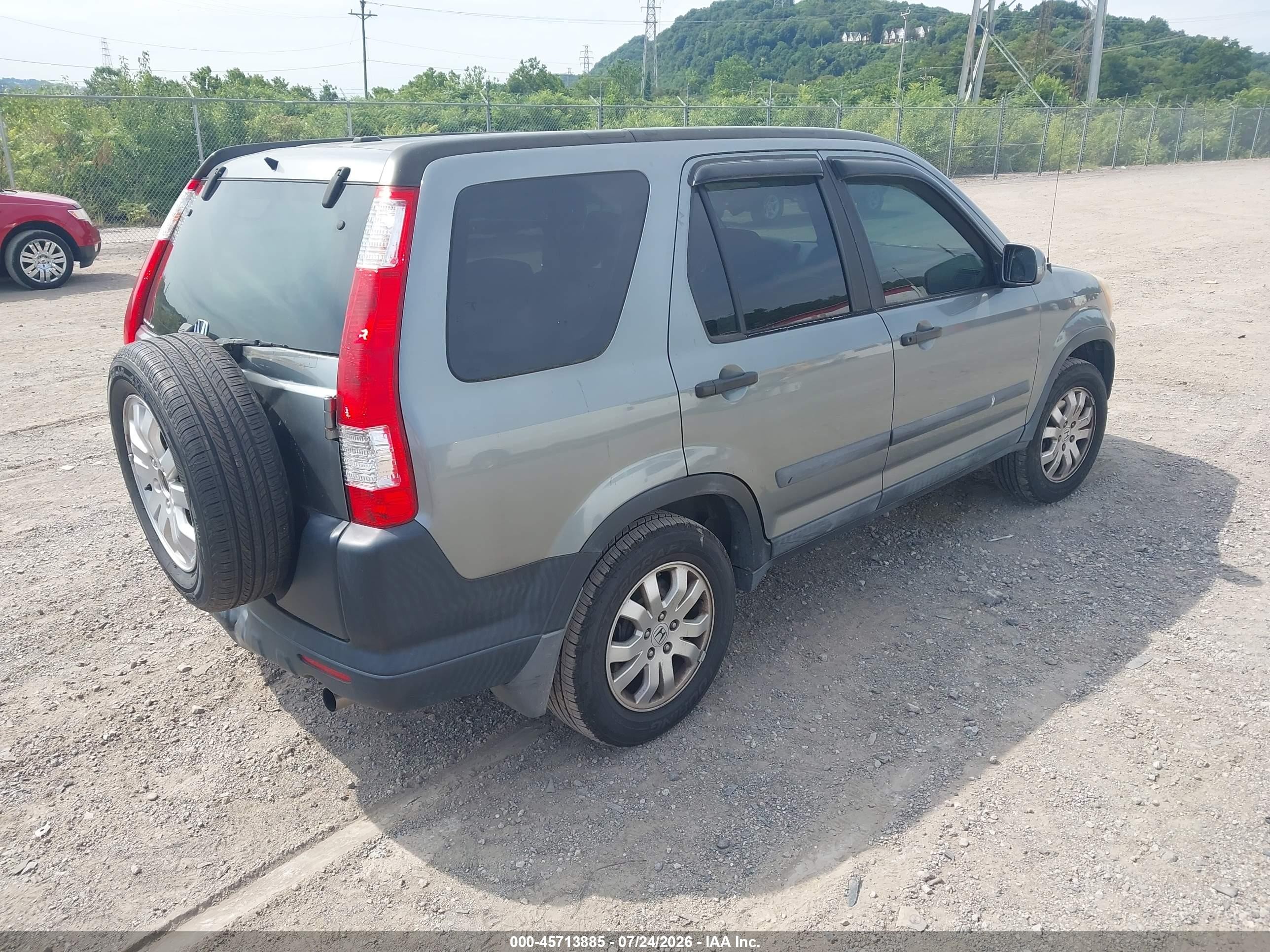 2006 Honda Cr-v Ex Silver vin: SHSRD78826U401017