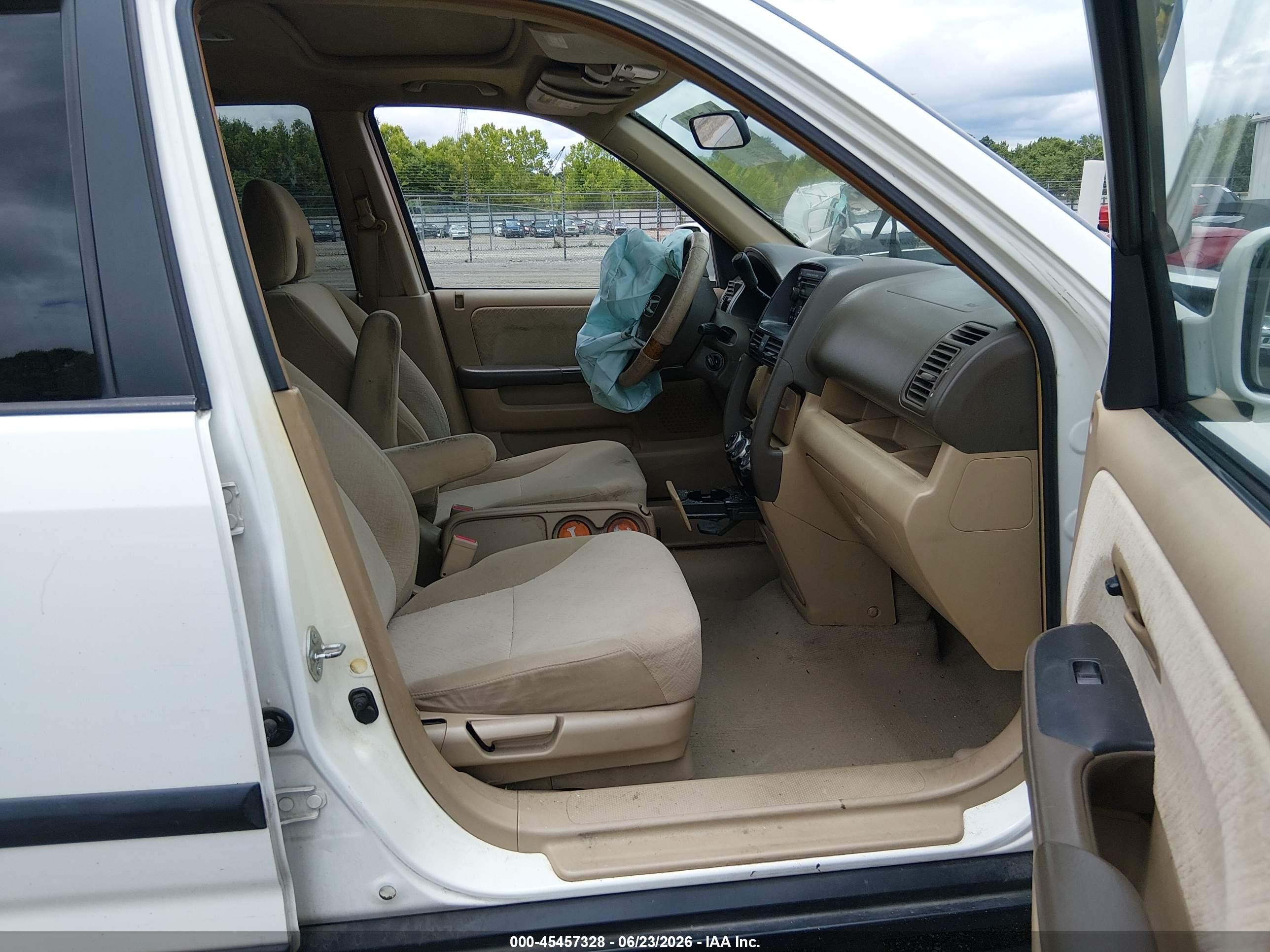 2006 Honda Cr-v Ex White vin: SHSRD78826U424927