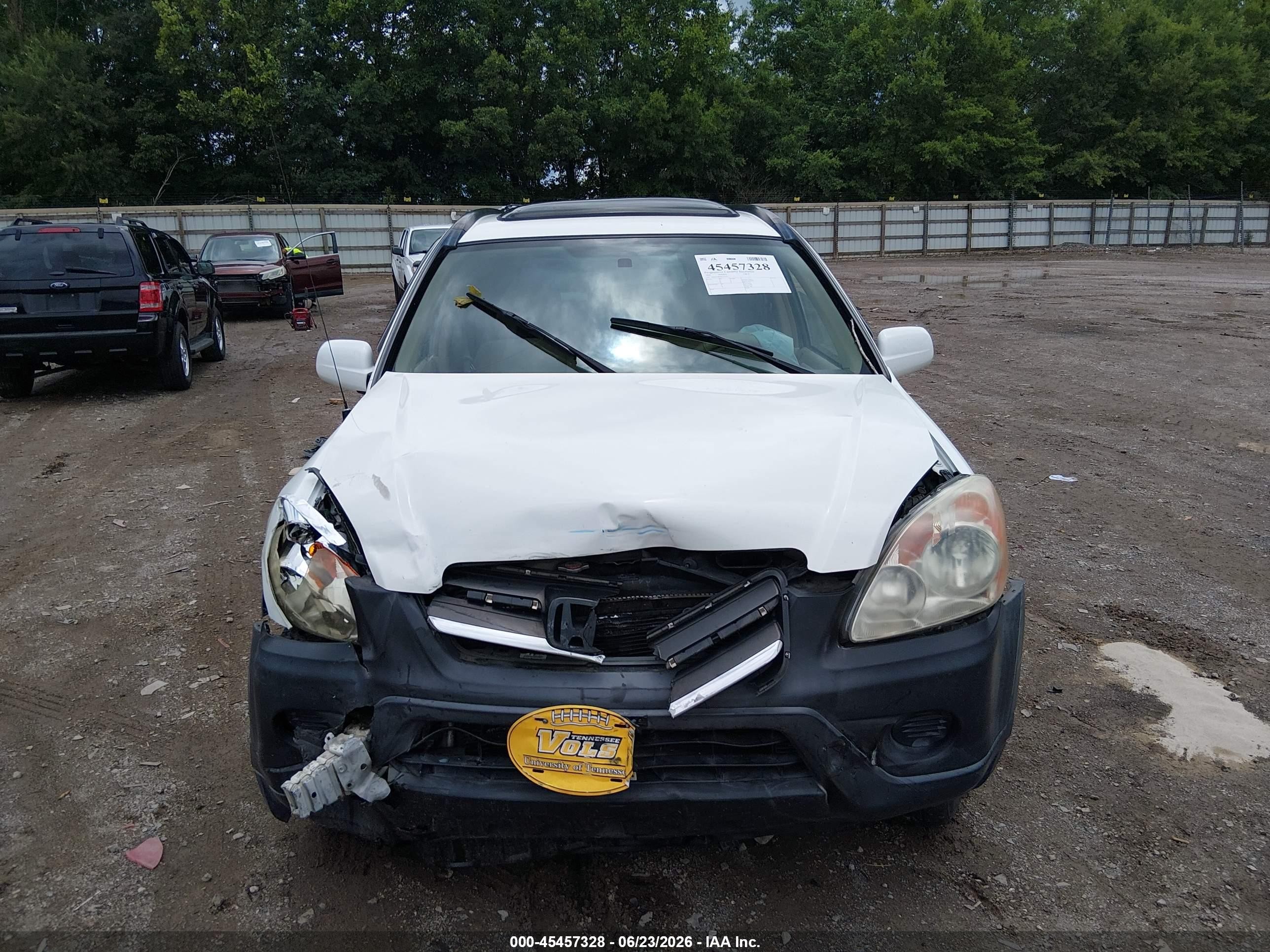 2006 Honda Cr-v Ex White vin: SHSRD78826U424927