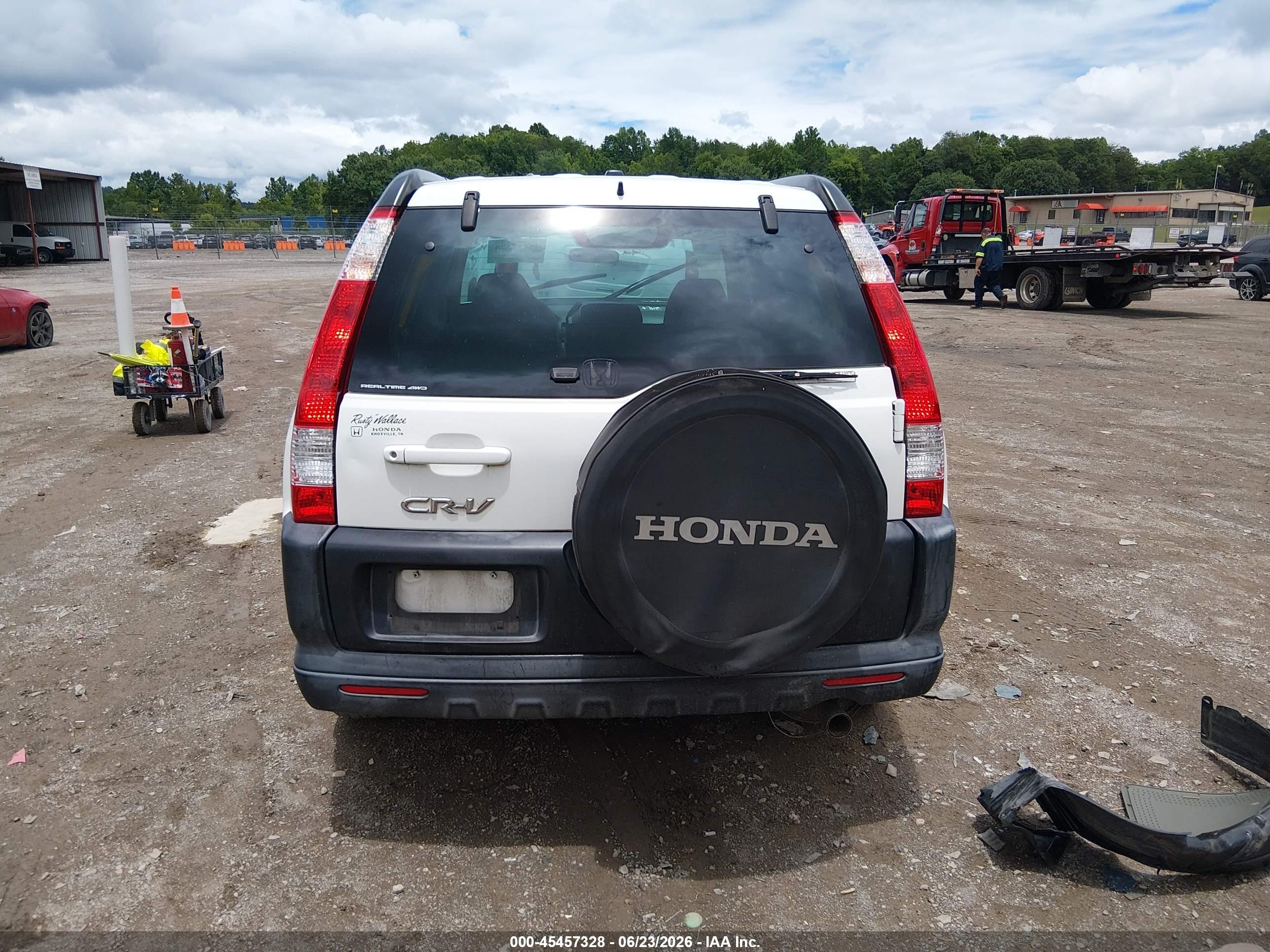 2006 Honda Cr-v Ex White vin: SHSRD78826U424927