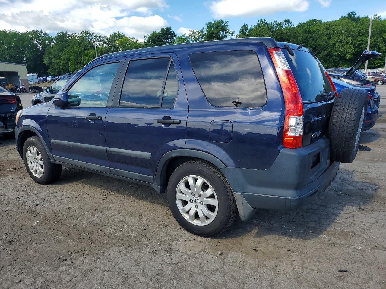 2006 Honda Cr-v Ex Blue vin: SHSRD78826U442294