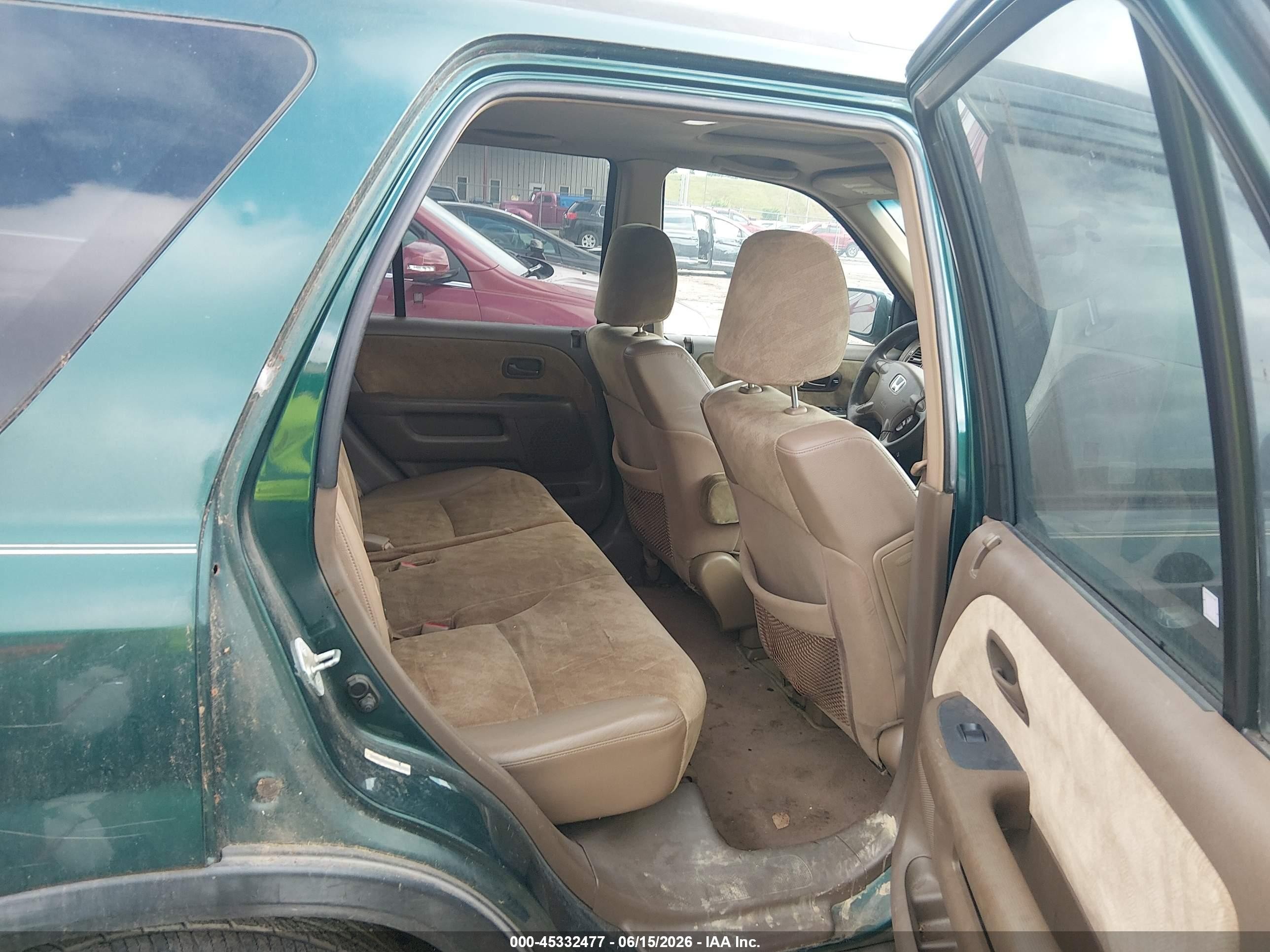 2002 Honda Cr-v Ex Зеленый vin: SHSRD78832U012347