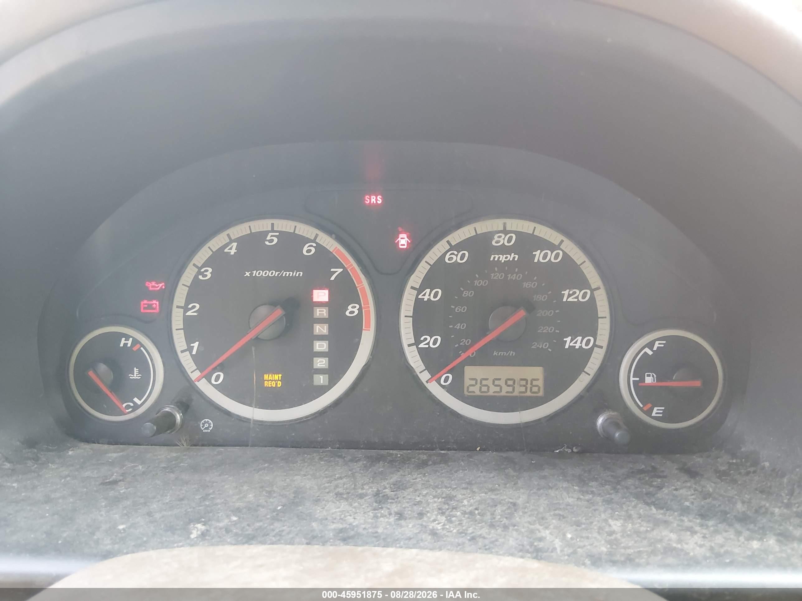 2003 Honda Cr-v Ex Red vin: SHSRD78833U100882
