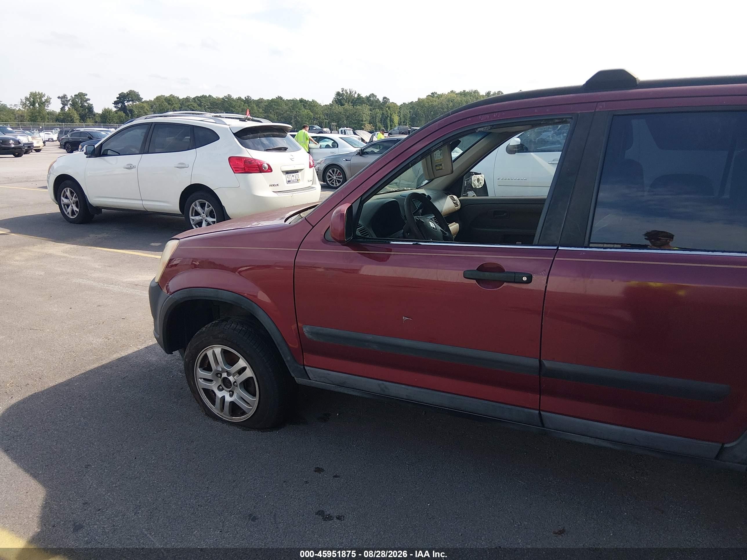 2003 Honda Cr-v Ex Red vin: SHSRD78833U100882