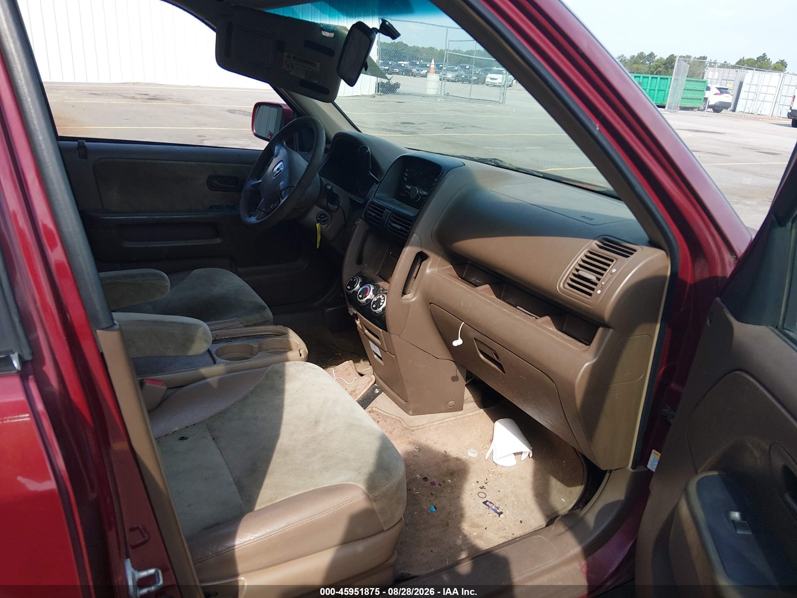 2003 Honda Cr-v Ex Red vin: SHSRD78833U100882