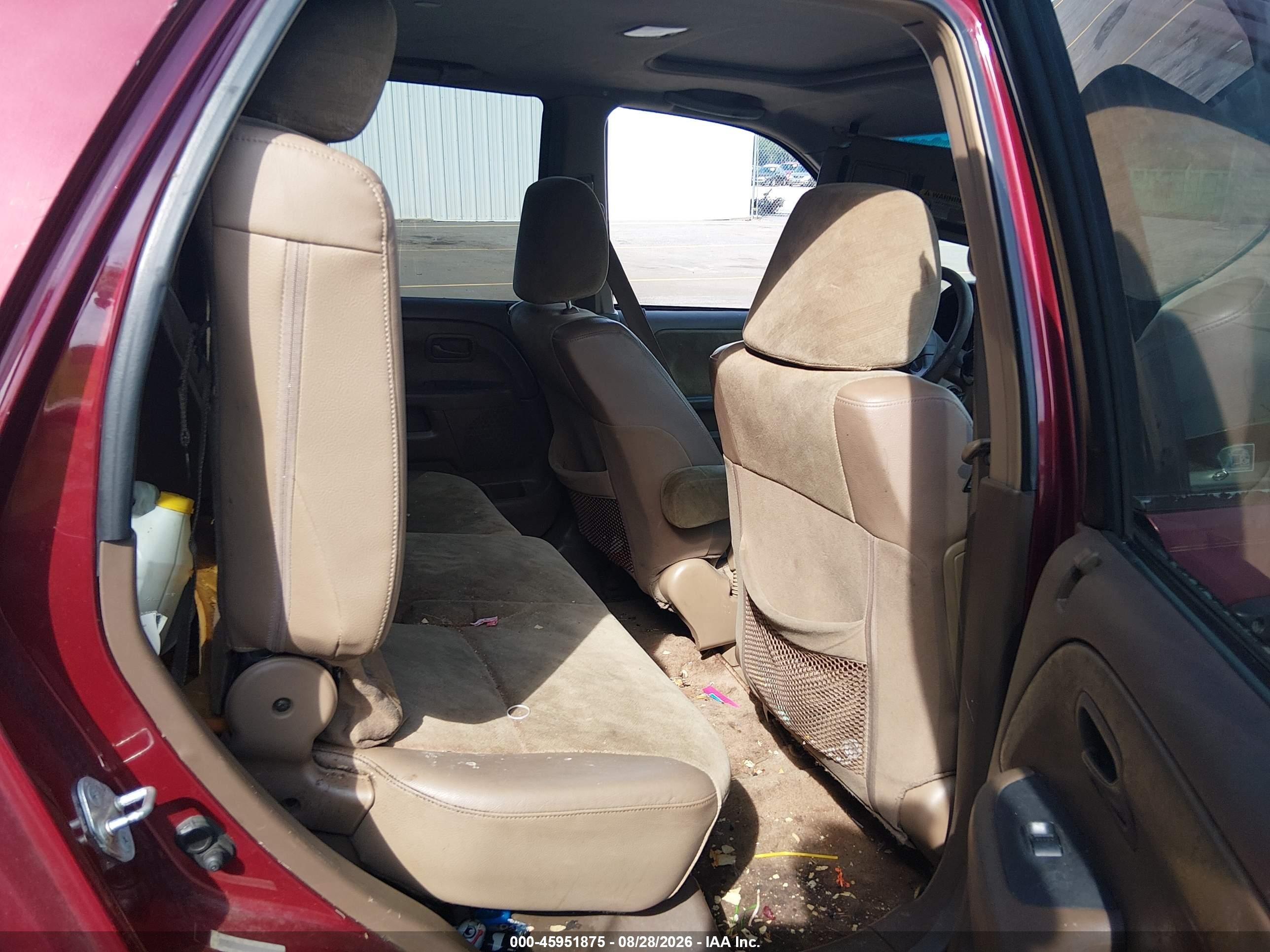 2003 Honda Cr-v Ex Red vin: SHSRD78833U100882