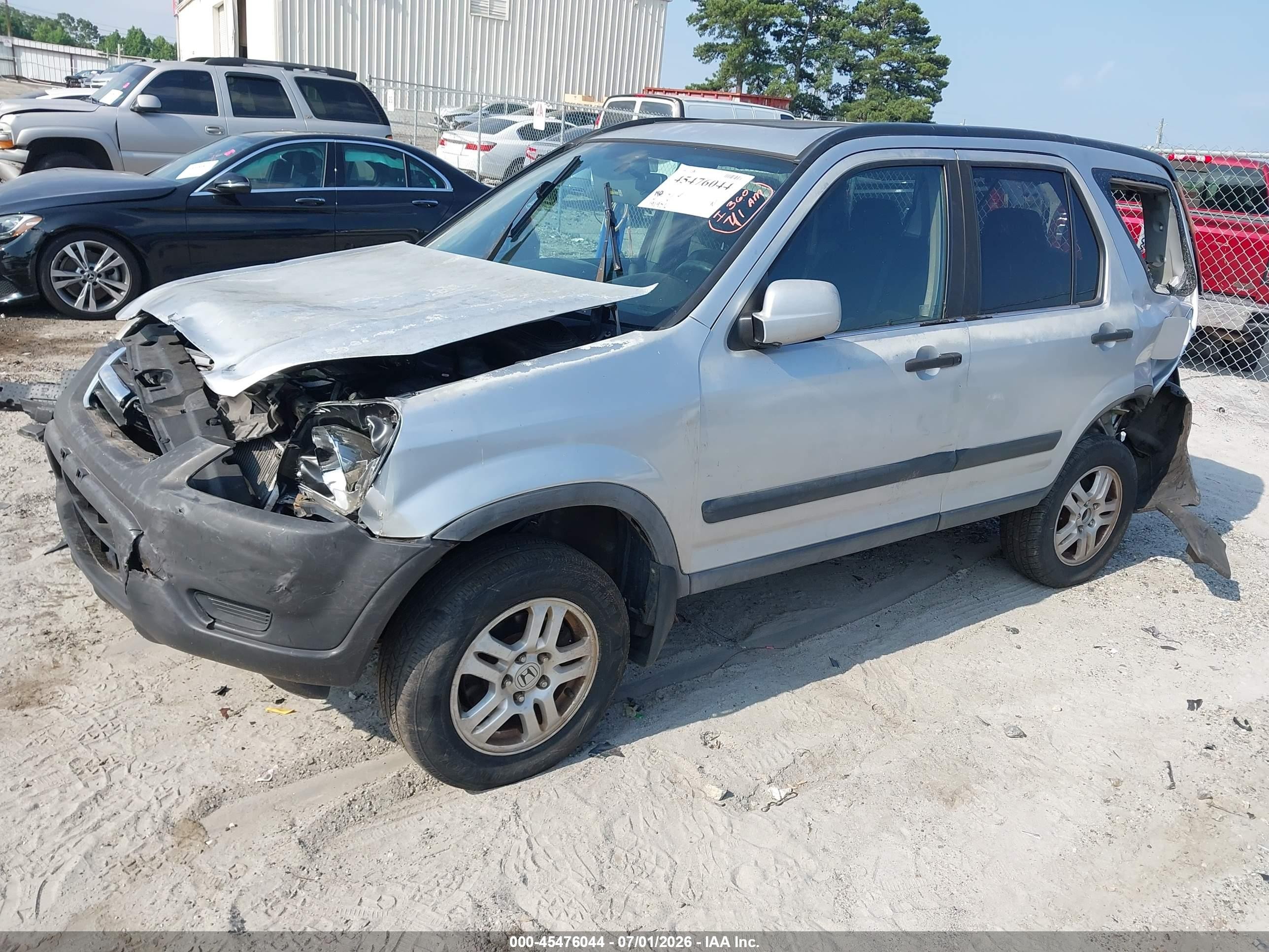 2003 Honda Cr-v Ex Silver vin: SHSRD78833U103085