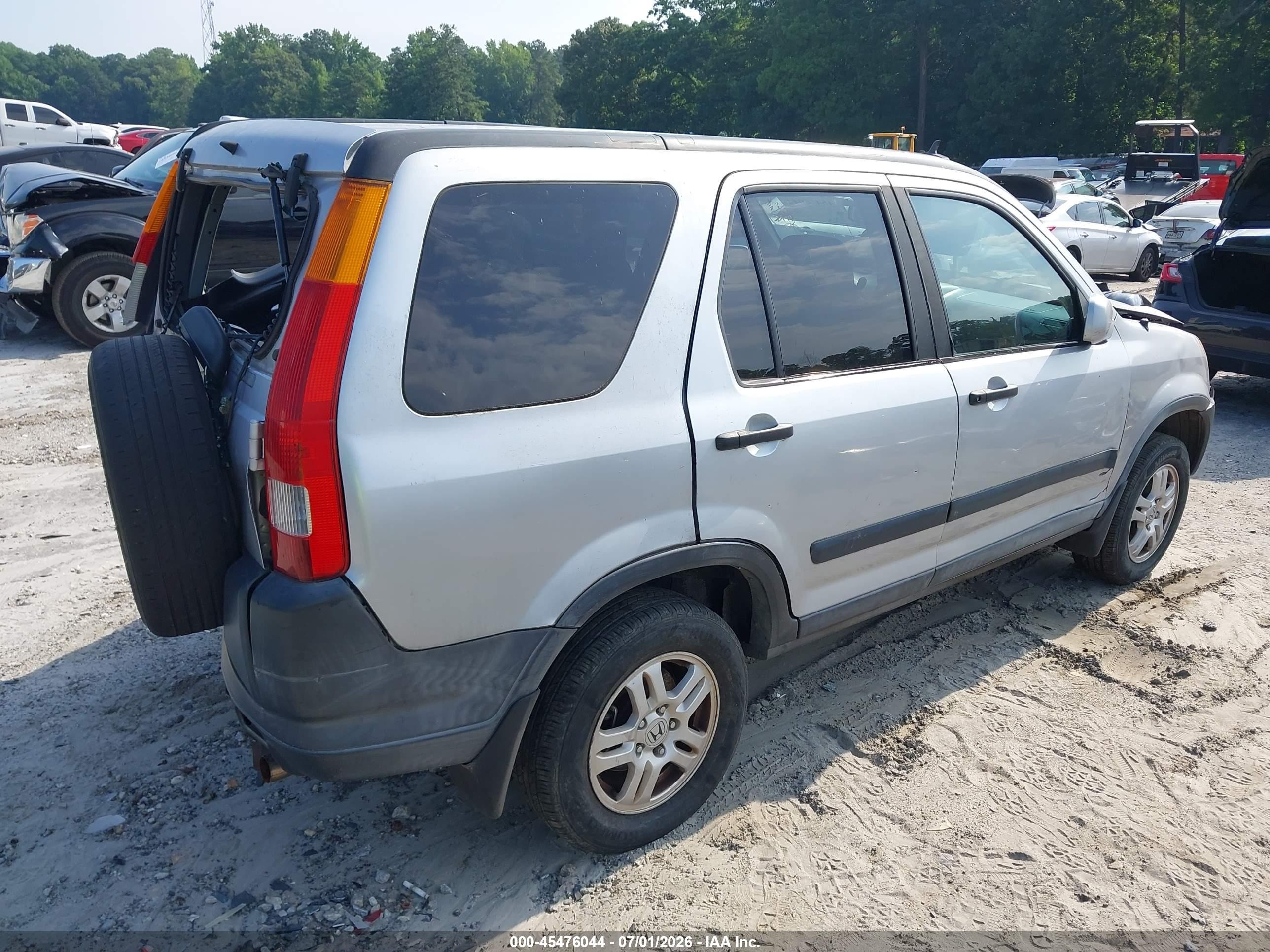 2003 Honda Cr-v Ex Silver vin: SHSRD78833U103085